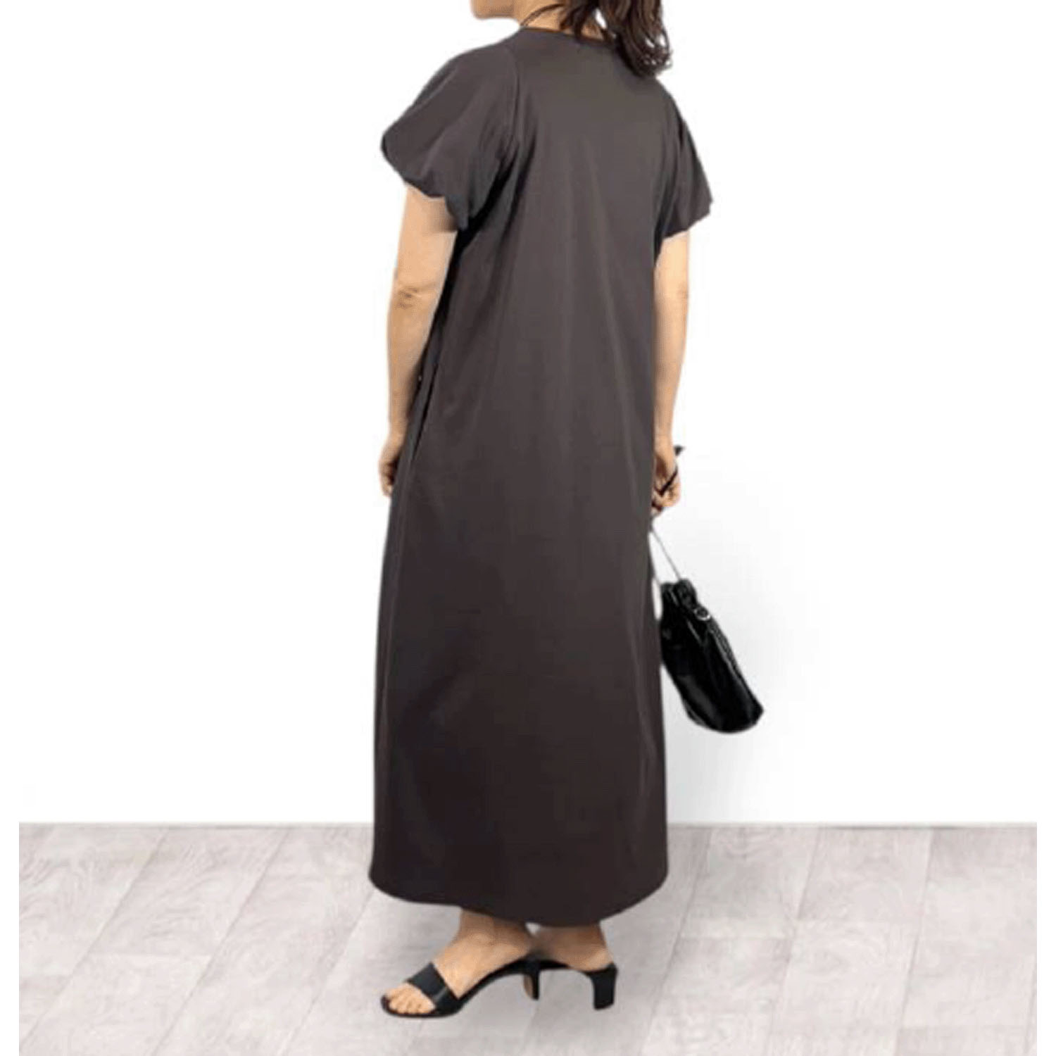 QTUME バルーンスリーブドレス - 画像7