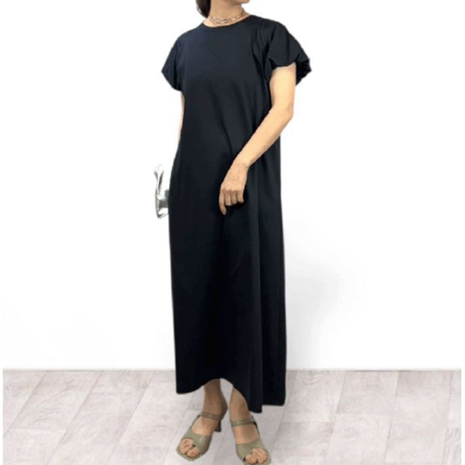 QTUME バルーンスリーブドレス