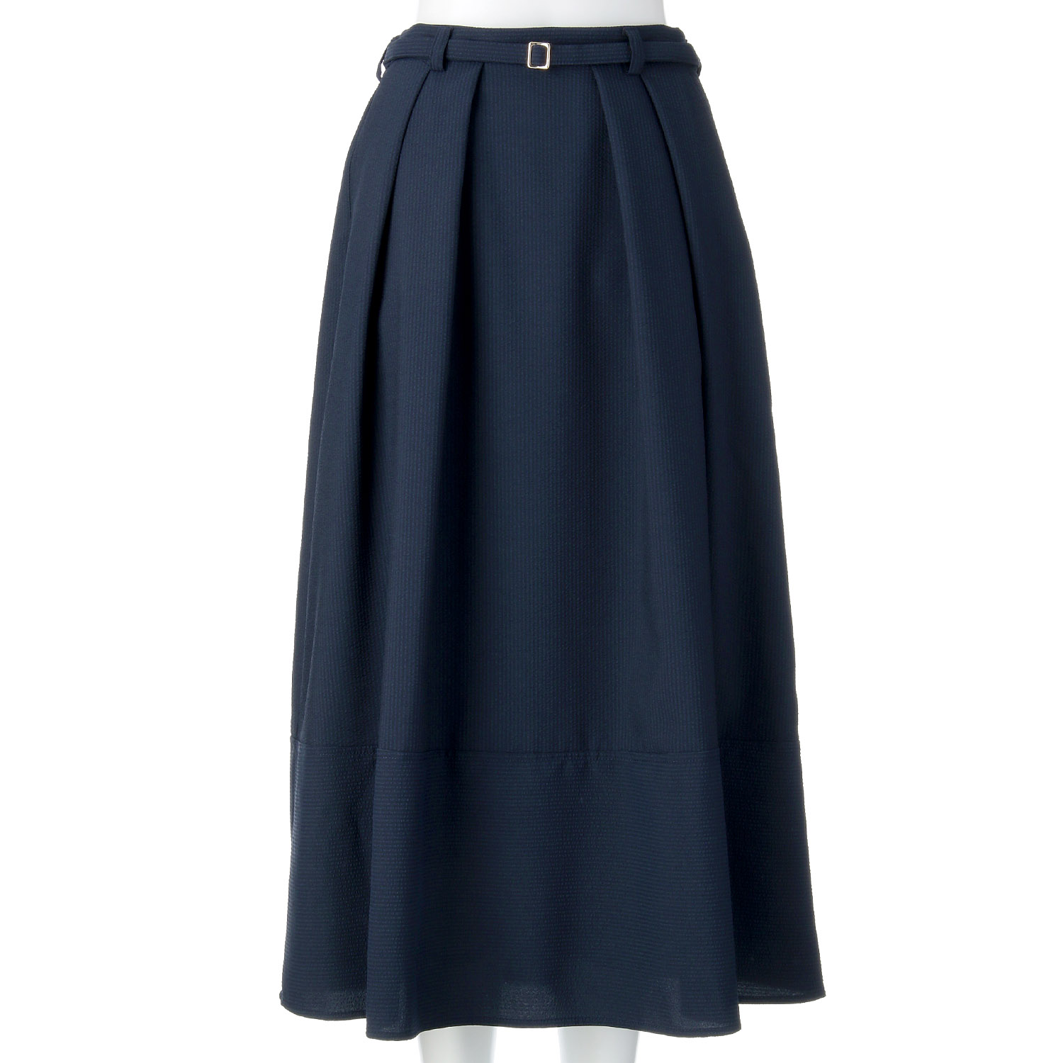 Doubleface Tokyo タックフレアシアサッカースカート - 画像4