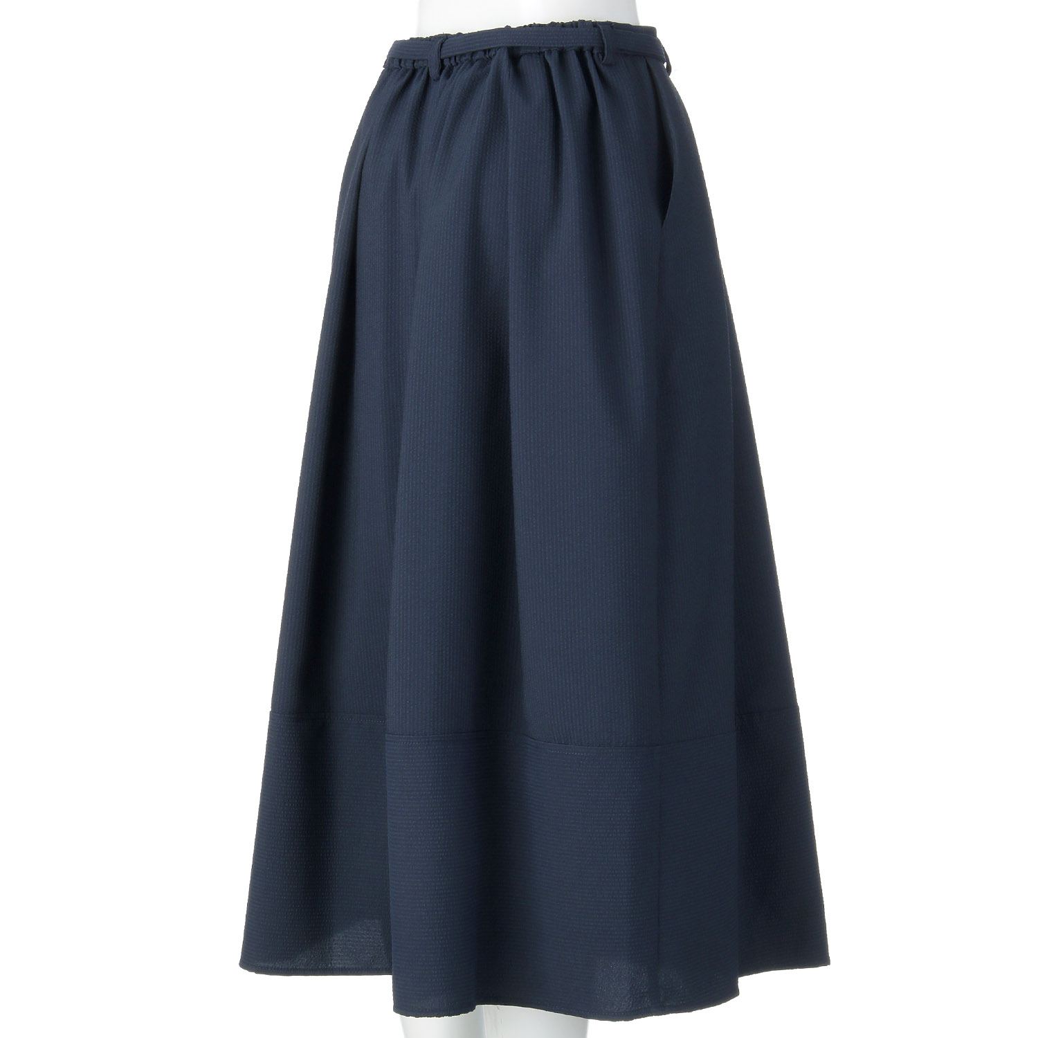 Doubleface Tokyo タックフレアシアサッカースカート - 画像5