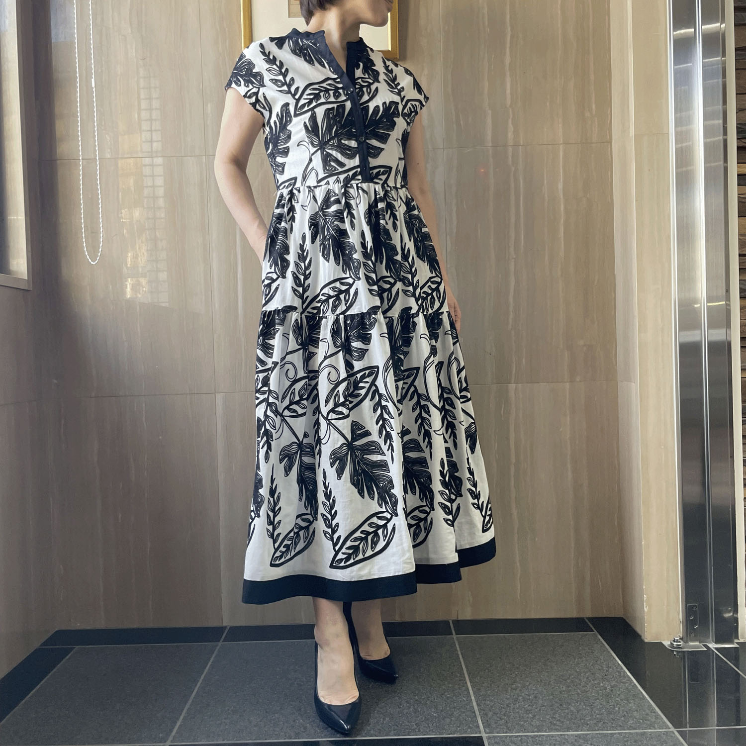 KOKIA ボタニカル刺繍ワンピース - 画像2