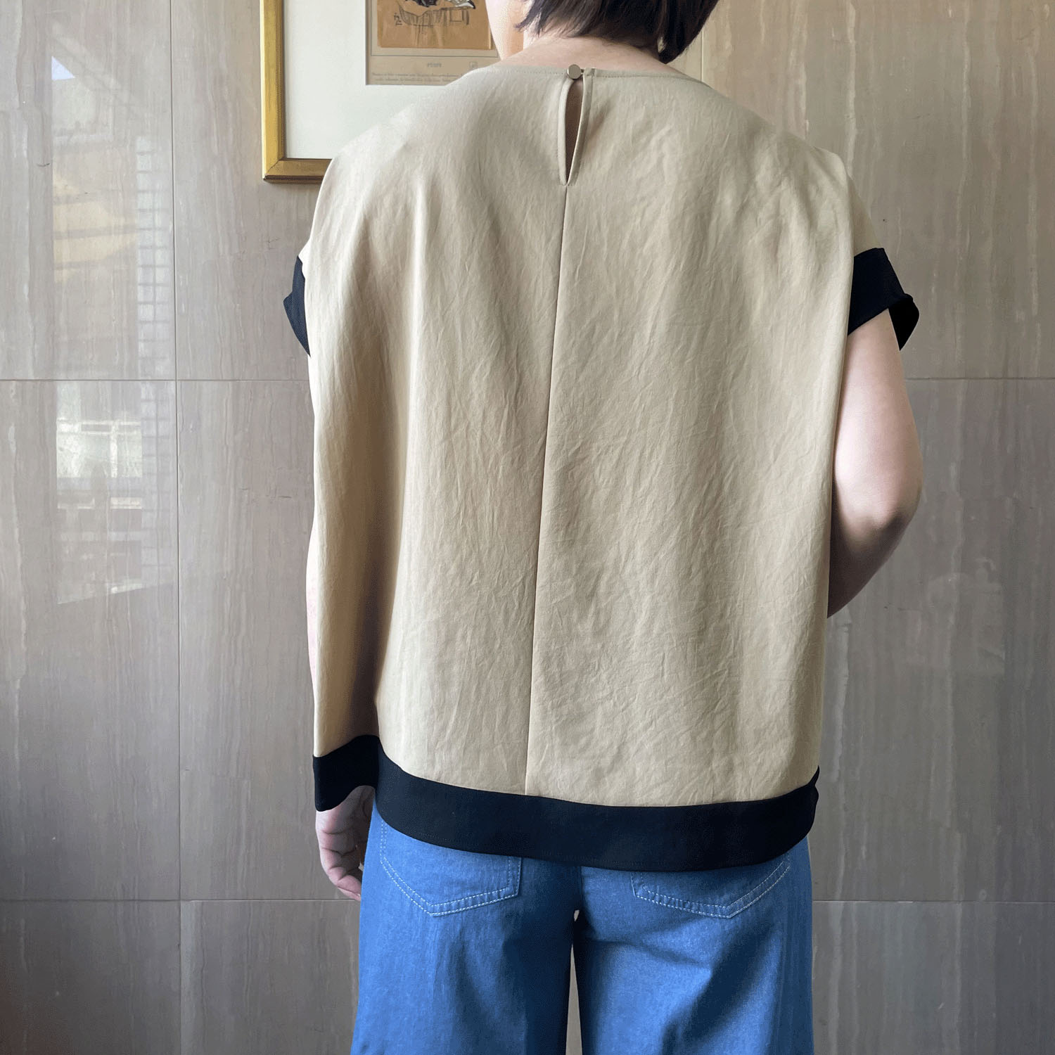 KOKIA ヴィンテージジョーゼットバイカラープルオーバー - 画像5