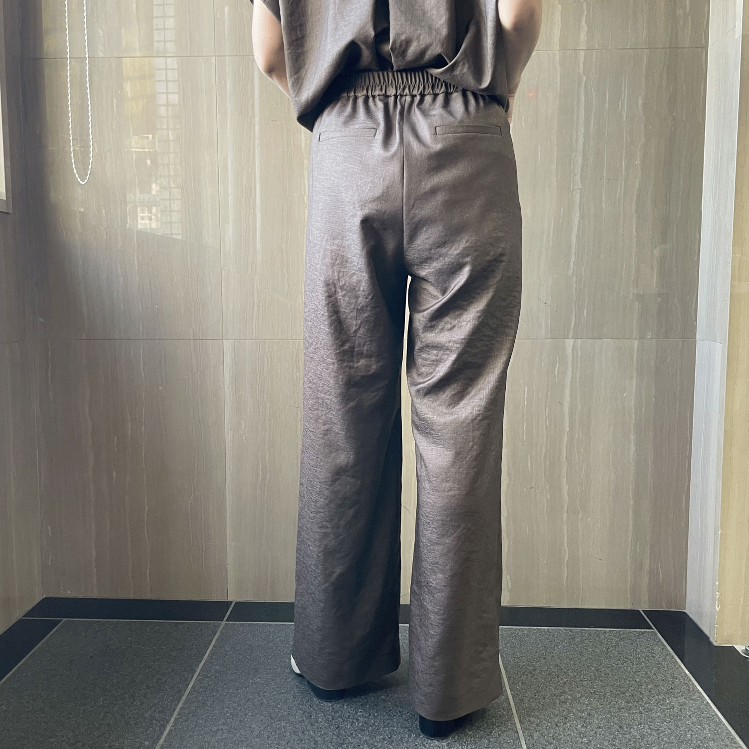 KOKIA 麻調ツイルワイドパンツ - 画像3