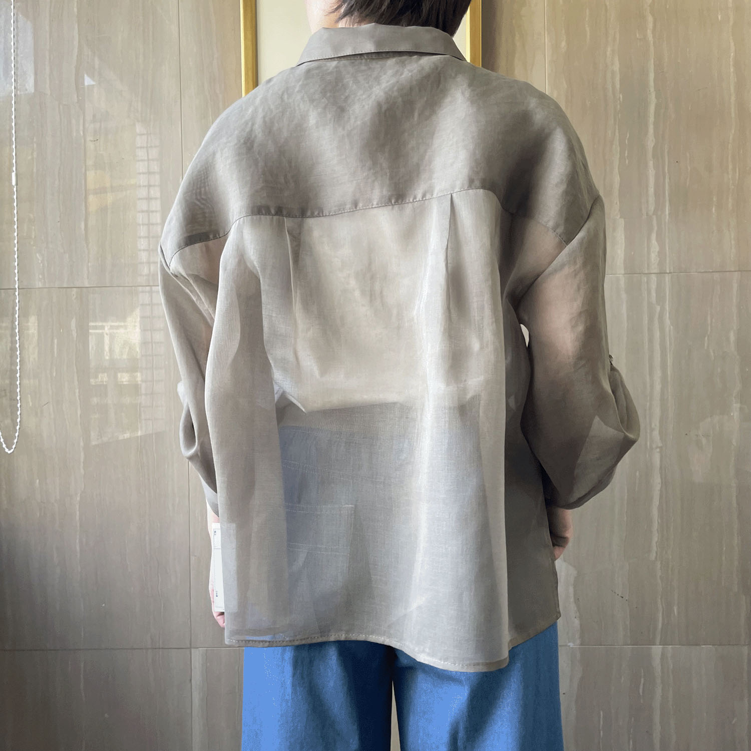 NOUQUE オーガンジー袖2WAYブラウス - 画像4