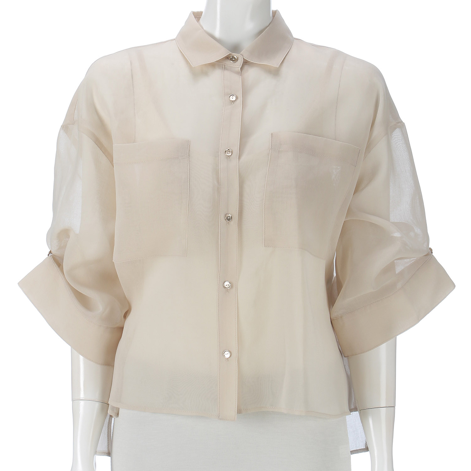 NOUQUE オーガンジー袖2WAYブラウス - 画像5