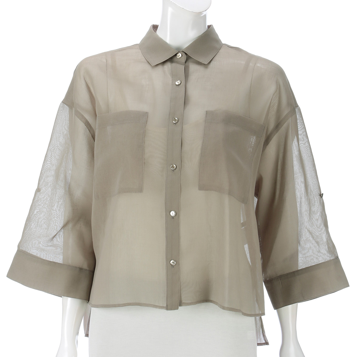 NOUQUE オーガンジー袖2WAYブラウス - 画像7