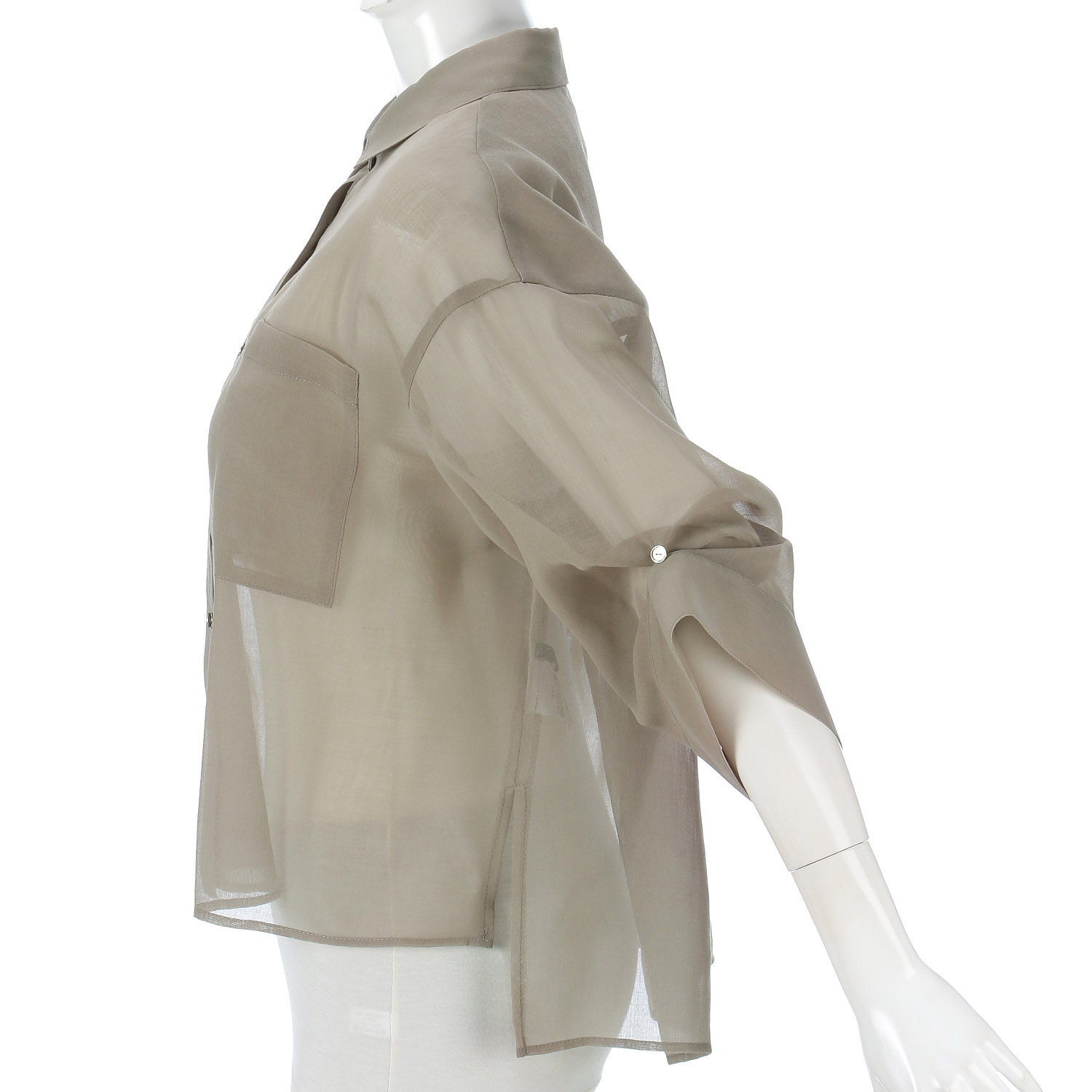 NOUQUE オーガンジー袖2WAYブラウス - 画像8