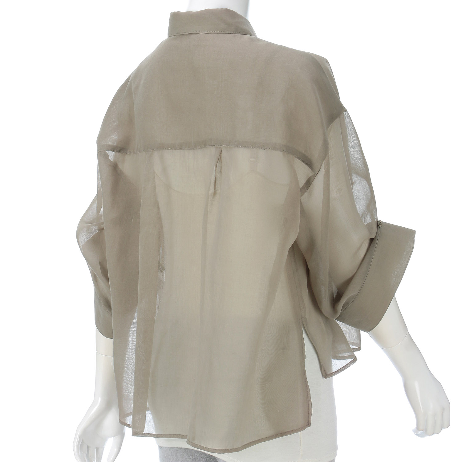 NOUQUE オーガンジー袖2WAYブラウス - 画像9