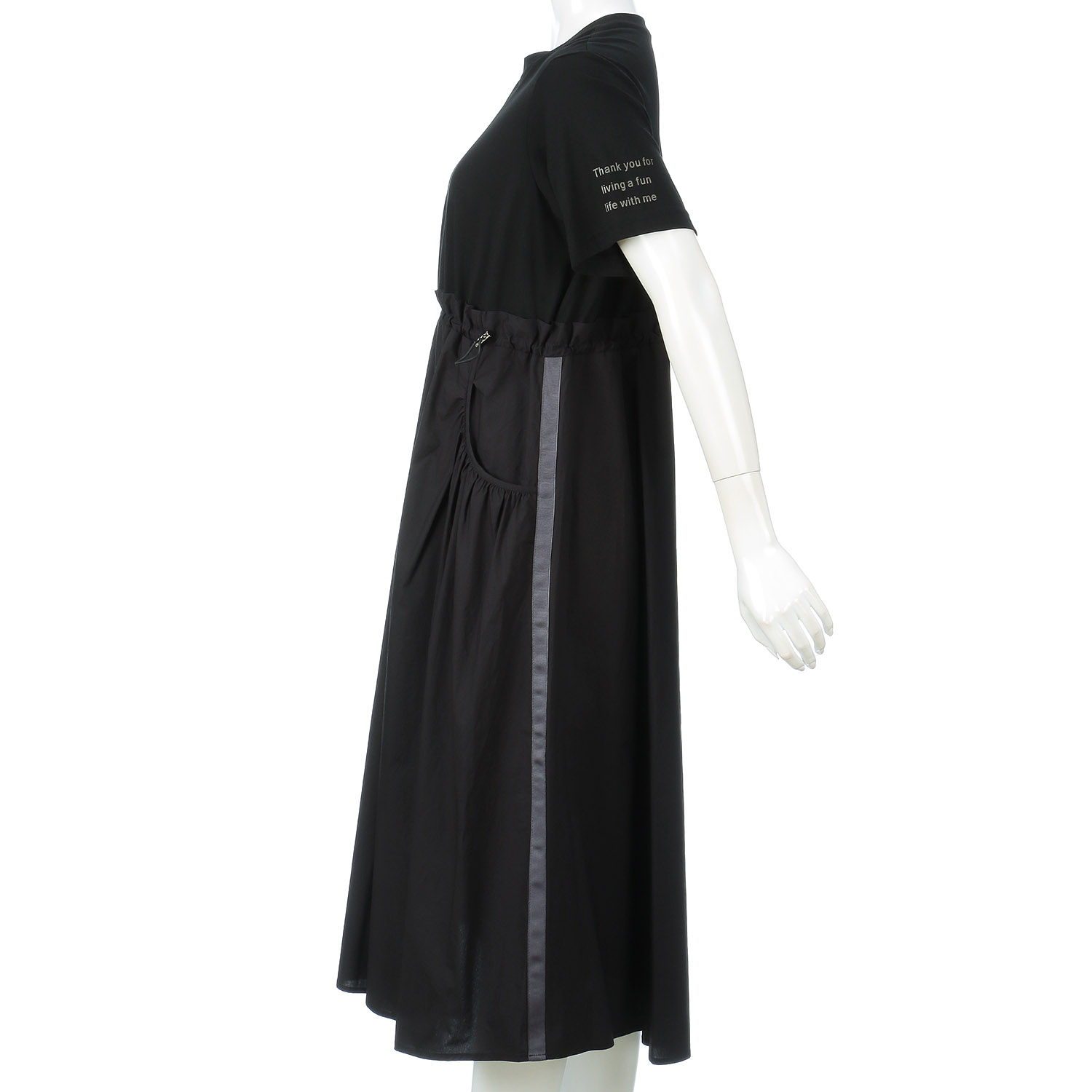 M－station 異素材切り替えワンピース - 画像7