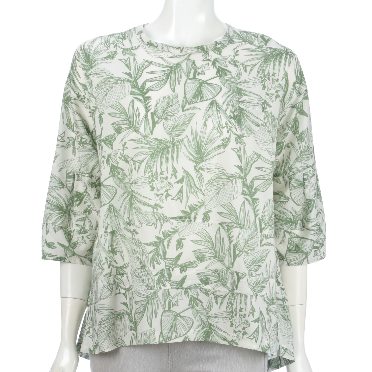 M－station プリントブラウス