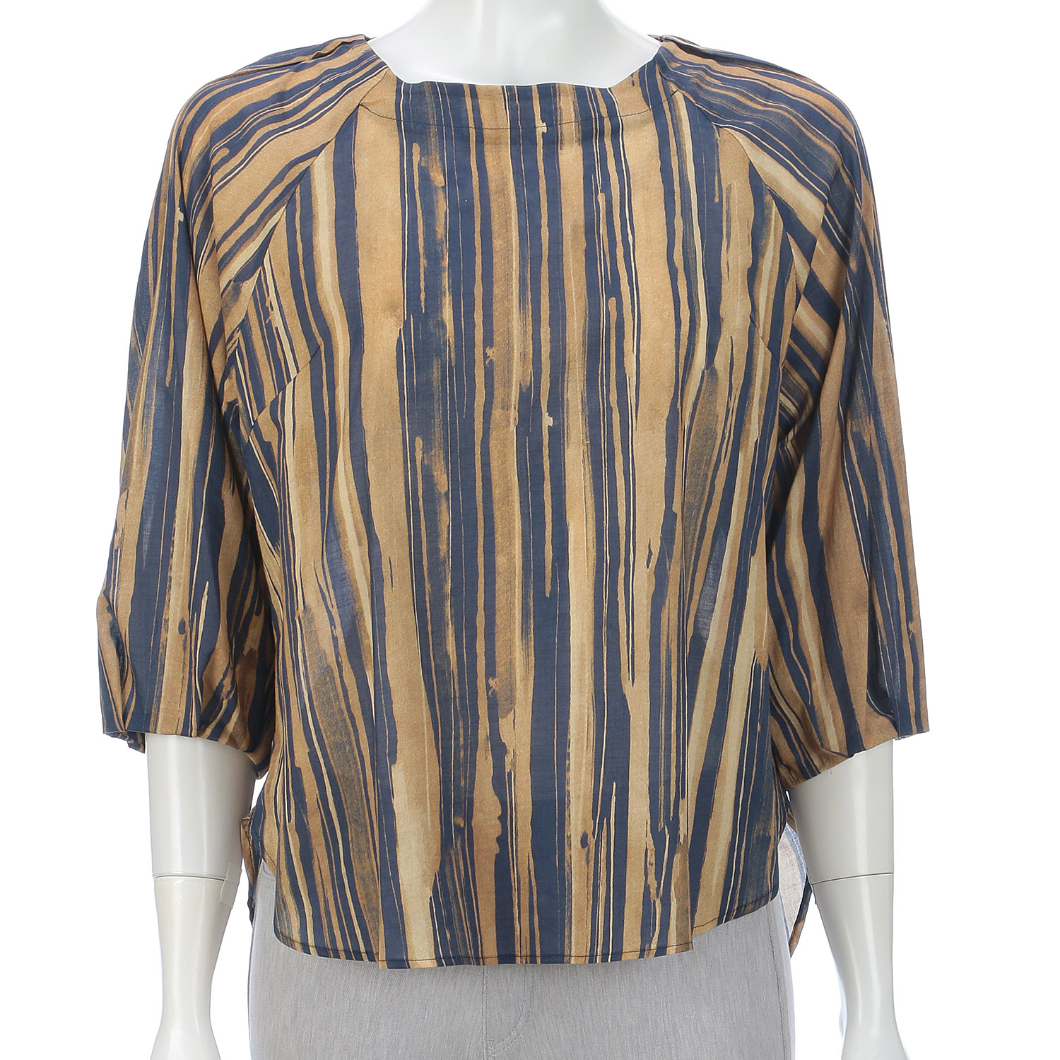 【InstaLive】M－station フランス製生地プリントブラウス - 画像2