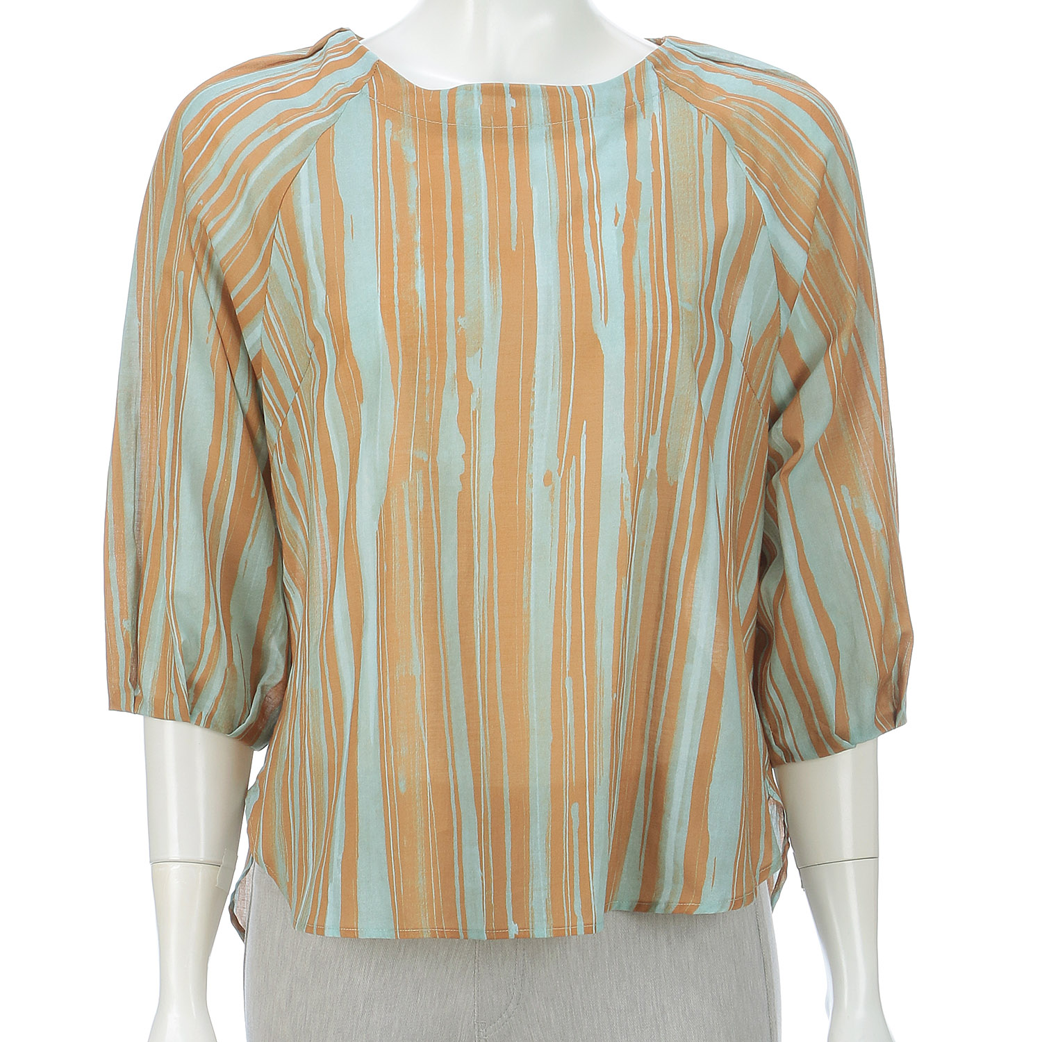 【InstaLive】M－station フランス製生地プリントブラウス - 画像7