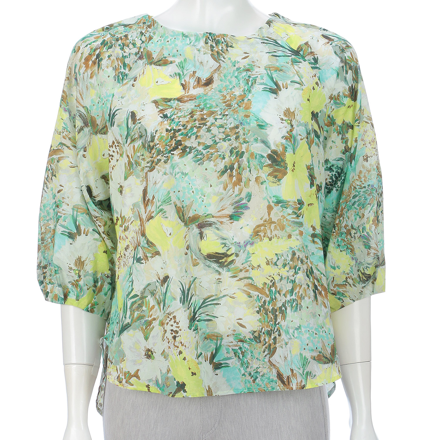 【InstaLive】M－station フランス製生地プリントブラウス