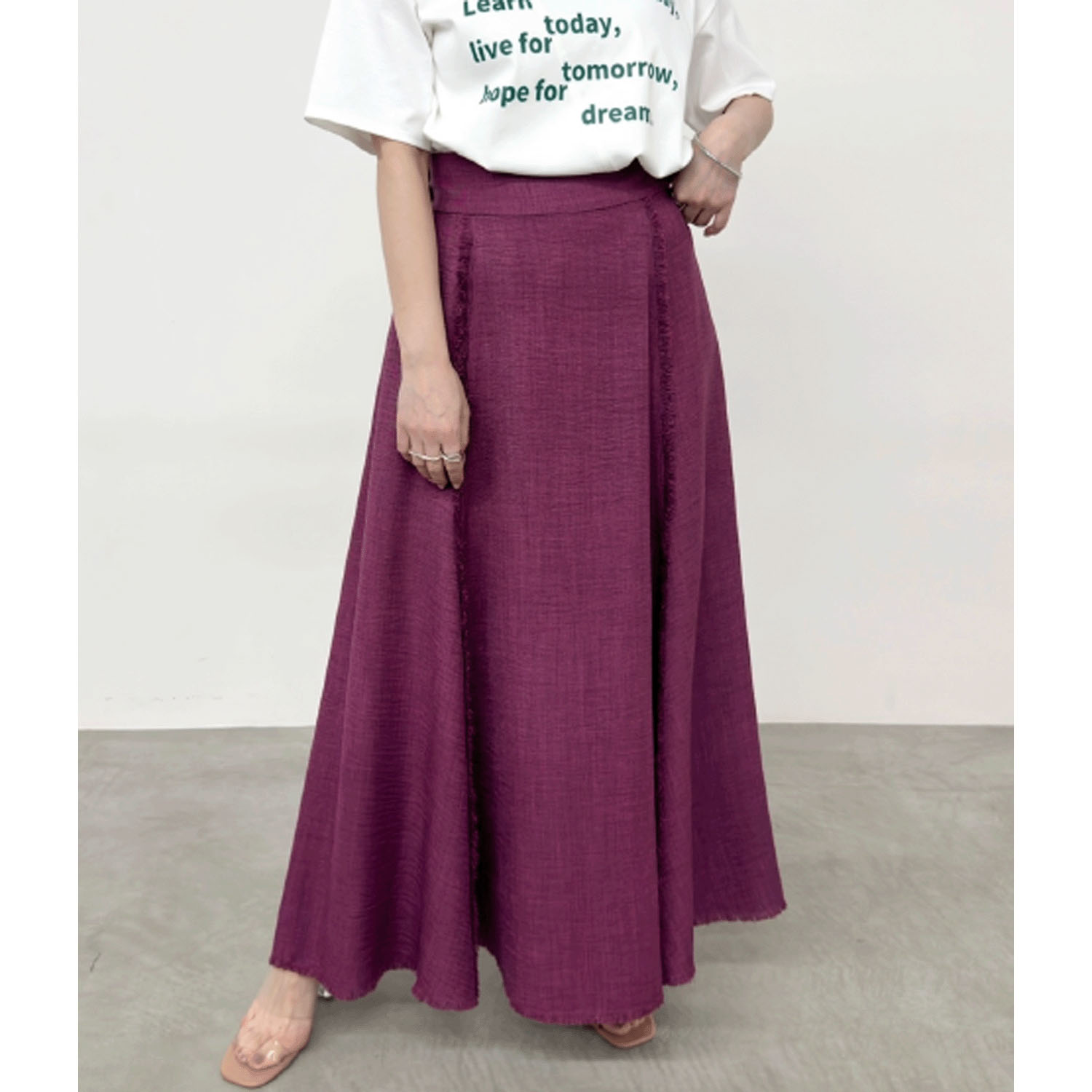 【InstaLive】NUS フリンジデザインフレアスカート