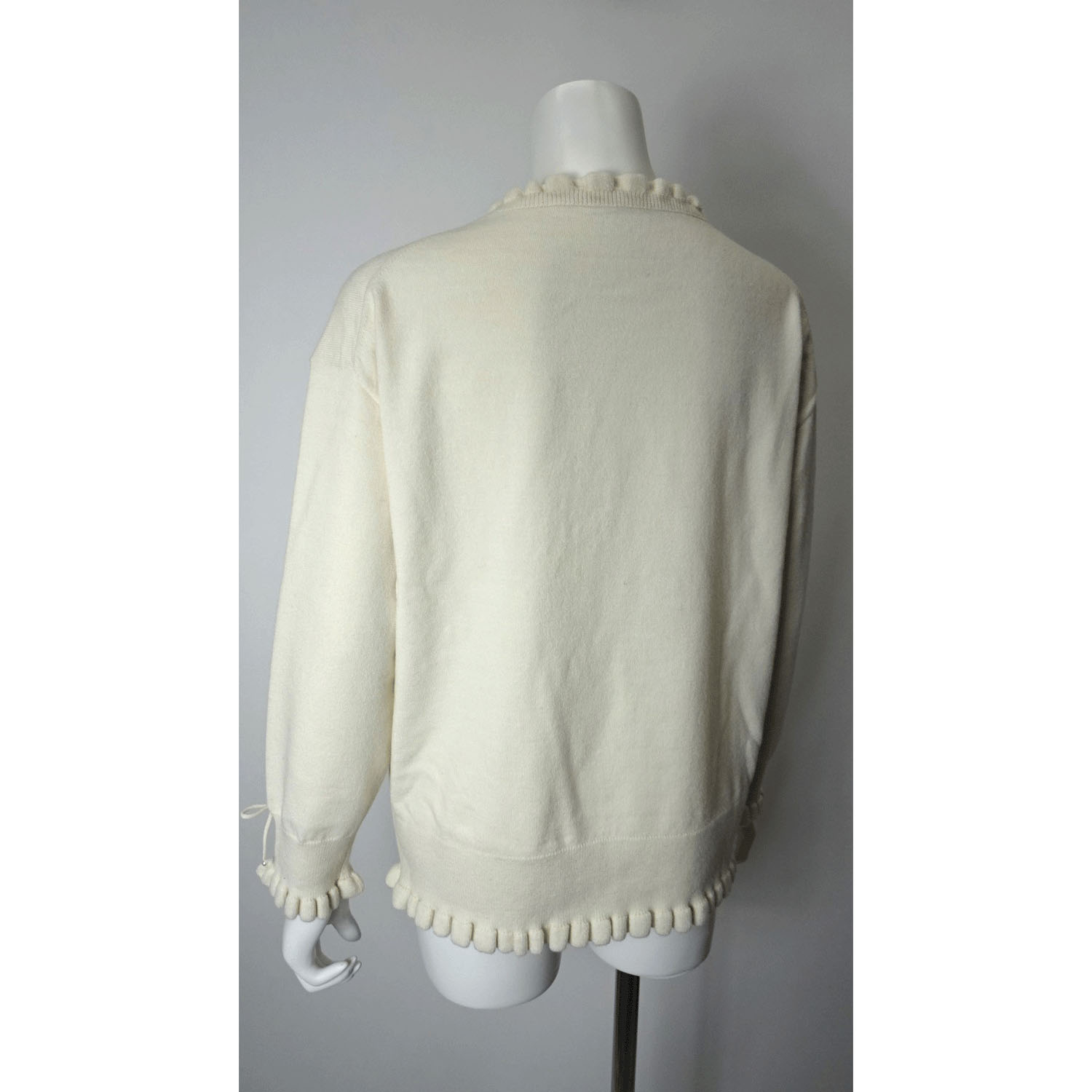 【Inata Live】Super Beauty パリ刺繍フリルセーター - 画像4