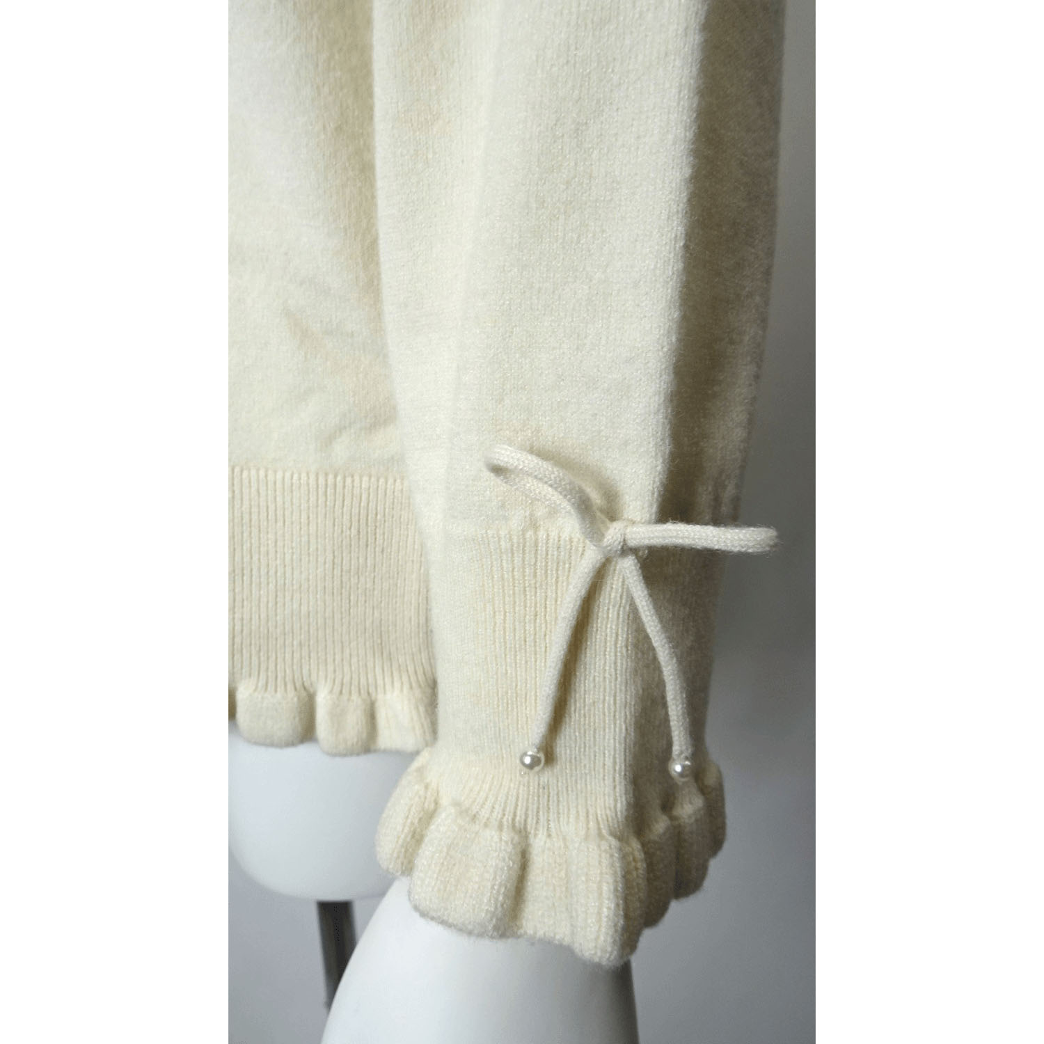 【Inata Live】Super Beauty パリ刺繍フリルセーター - 画像7