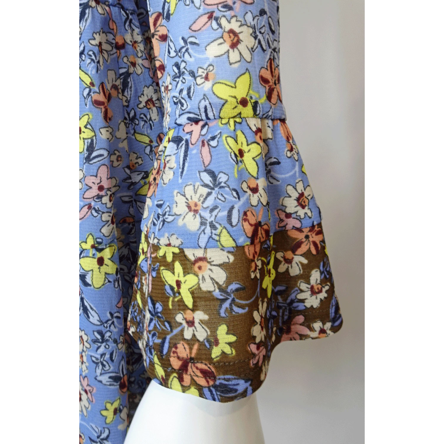 Super Beauty 小花プリントパワーネット素材チュニックカットソー - 画像6