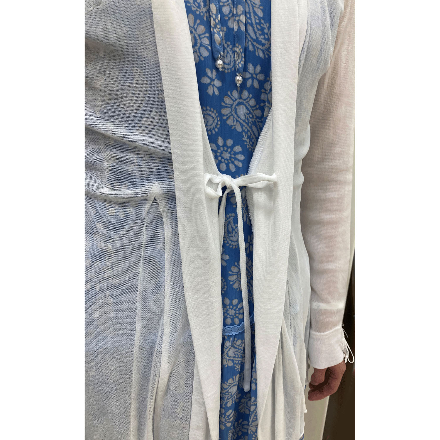 Super Beauty ビーズ×スパンコール×刺繍入りパワーネット素材カーディガン - 画像5