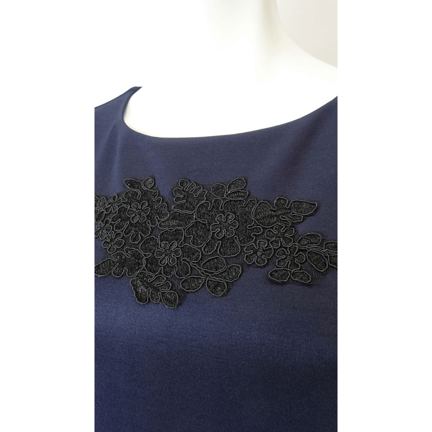 【Insta Live】Super Beauty レースデザイン×ポンチ素材タックワンピース - 画像5