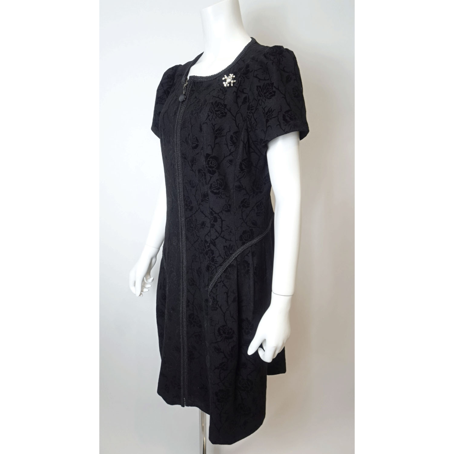 【Inata Live】Super Beauty フロッキープリント 半袖ワンピース - 画像10