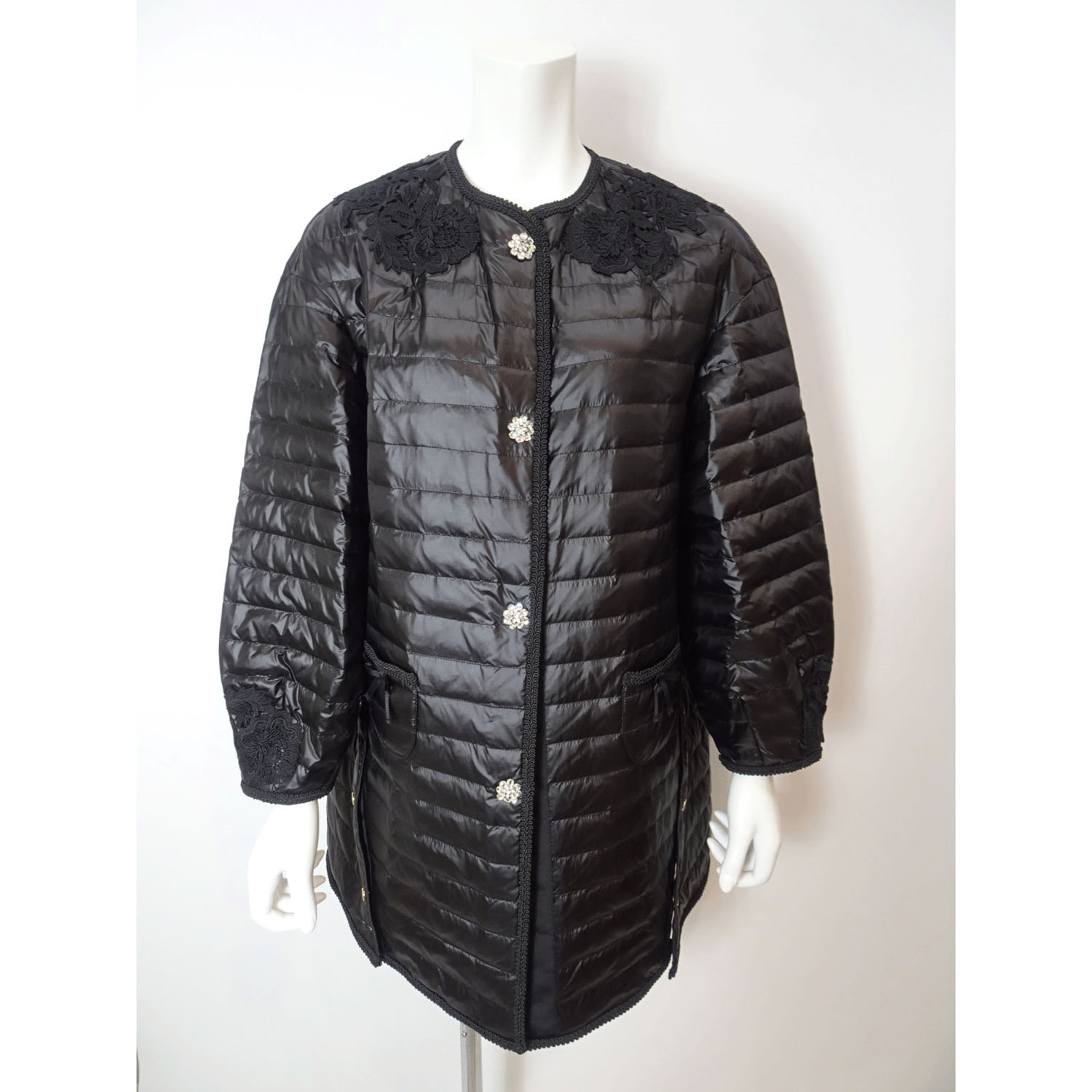 【Inata Live】Super Beauty レースデザイン ライトダウンジャケット - 画像10