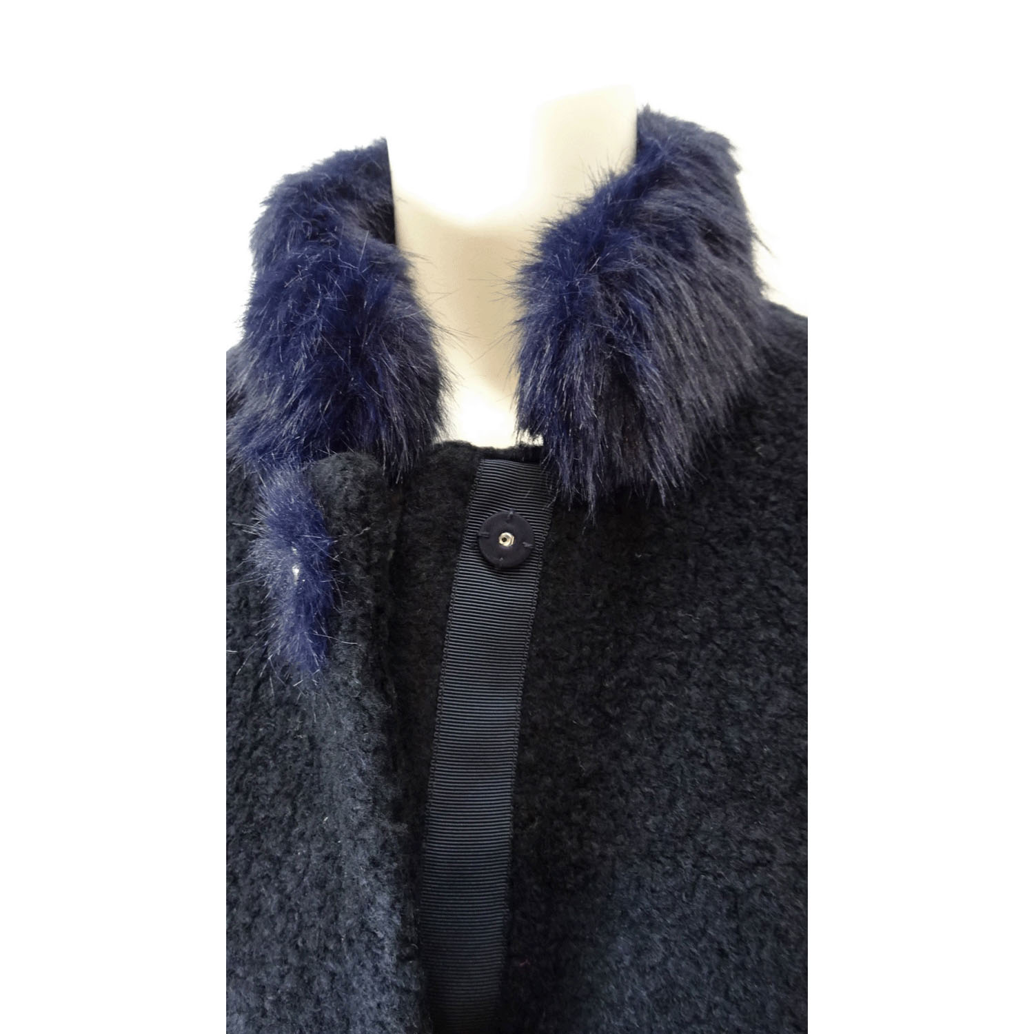 【Inata Live】Super Beauty ファー使い花モチーフ付コート - 画像21