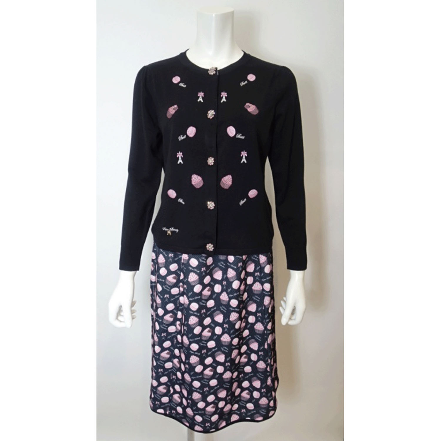 【Insta Live】Super Beauty スイーツ刺しゅうニットカーディガン - 画像25