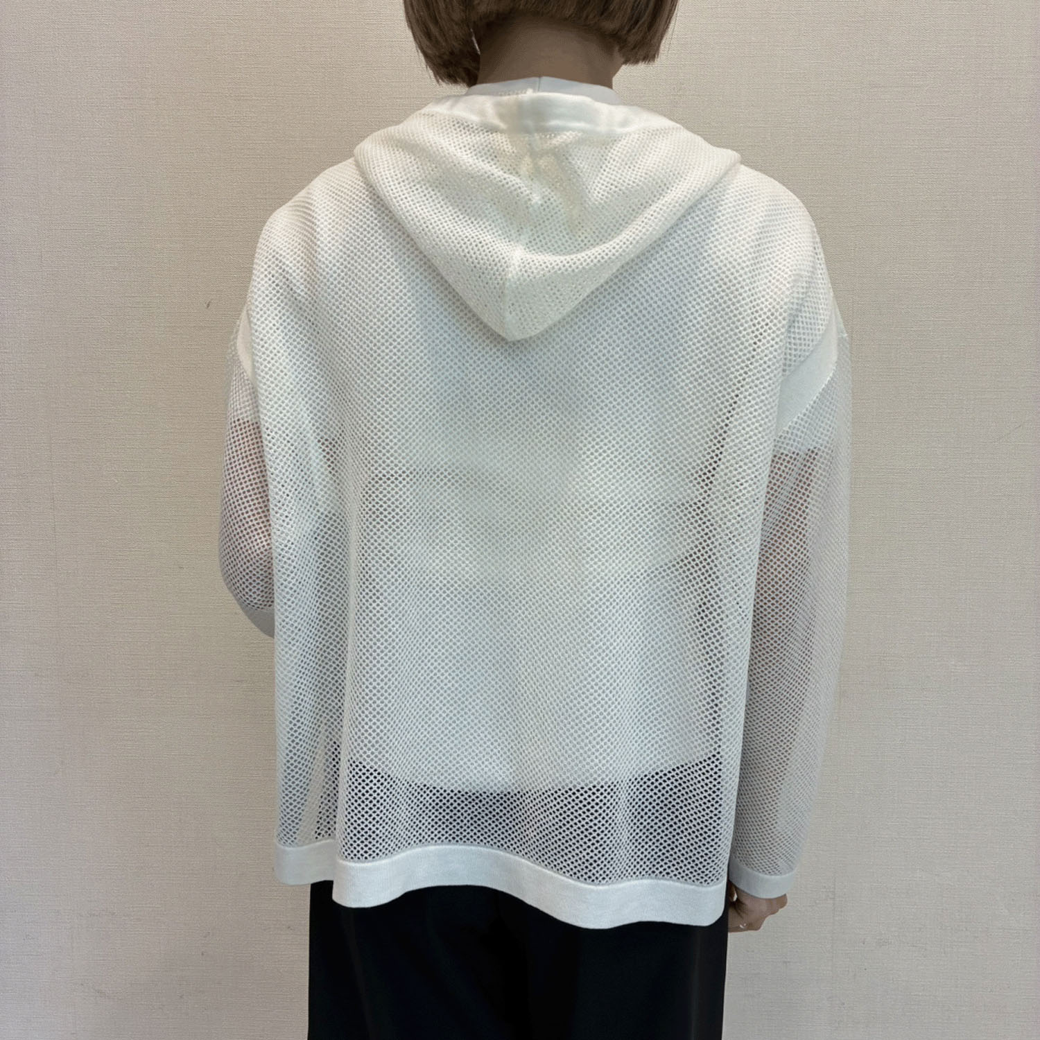 【LIVE ARCHIVE】Super Beauty 花モチーフ付透かし編みニットパーカー - 画像4