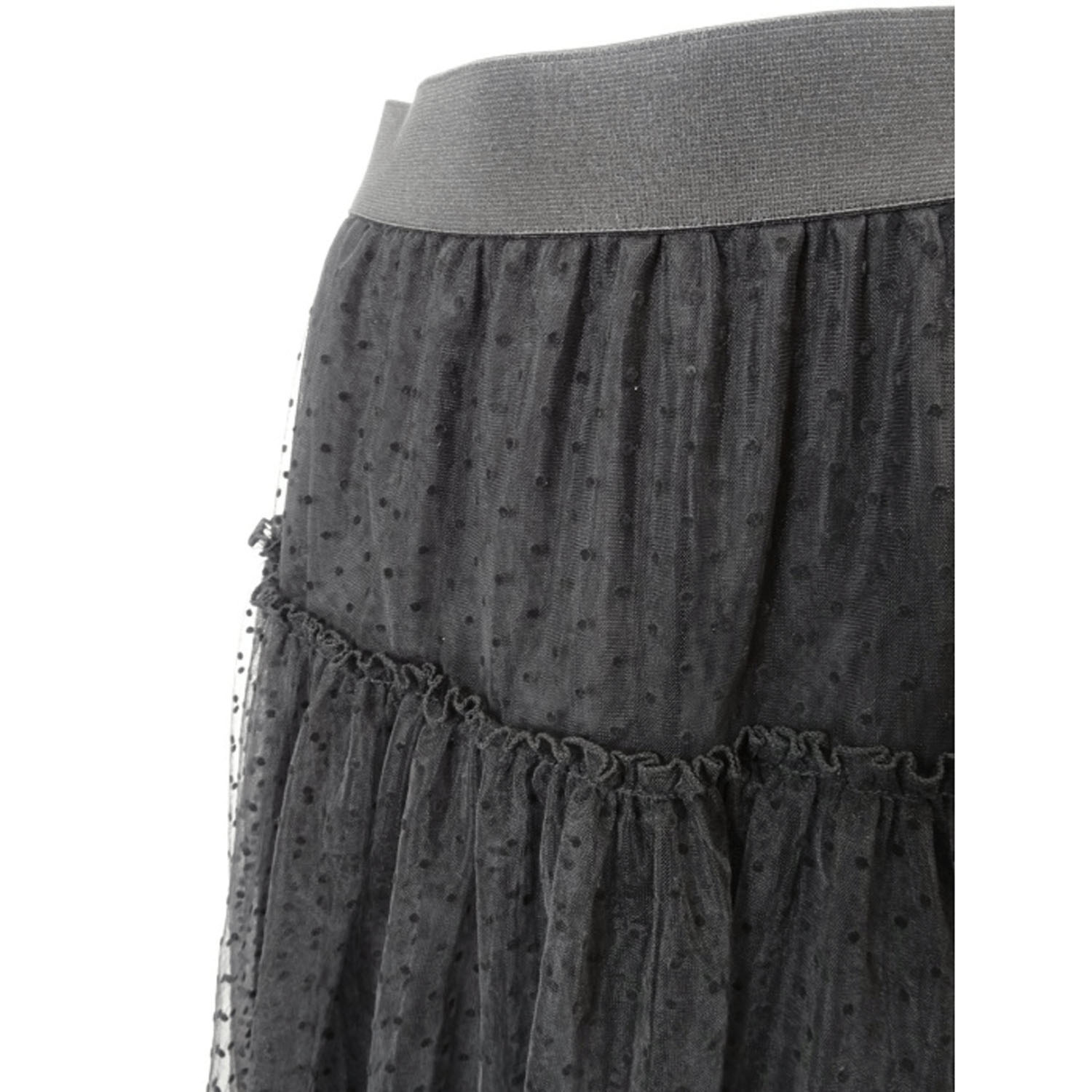 Super Beauty フロッキードットプリントスカート - 画像3