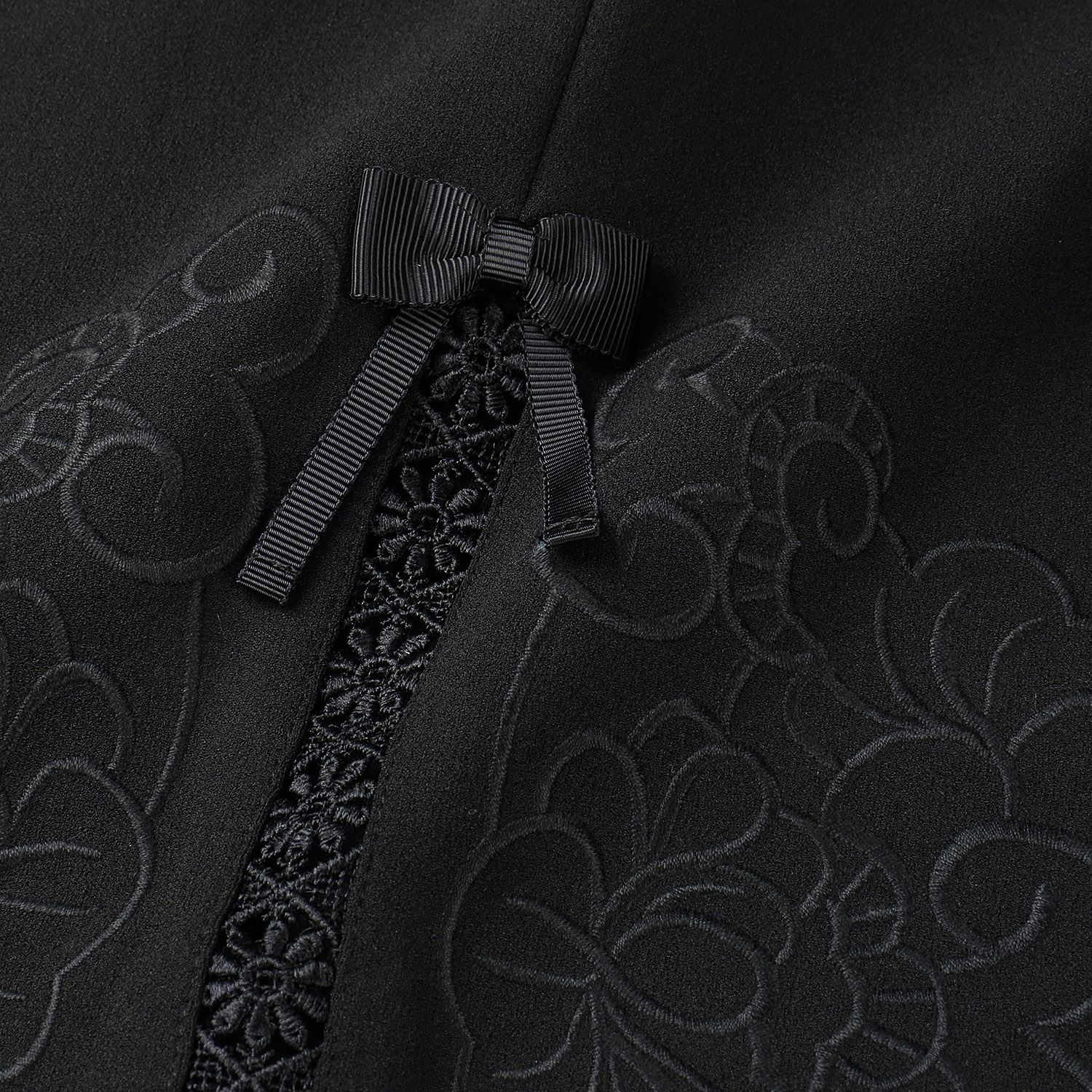 Super Beauty 裾サイド刺しゅう入りリボンデザインワイドパンツ - 画像11