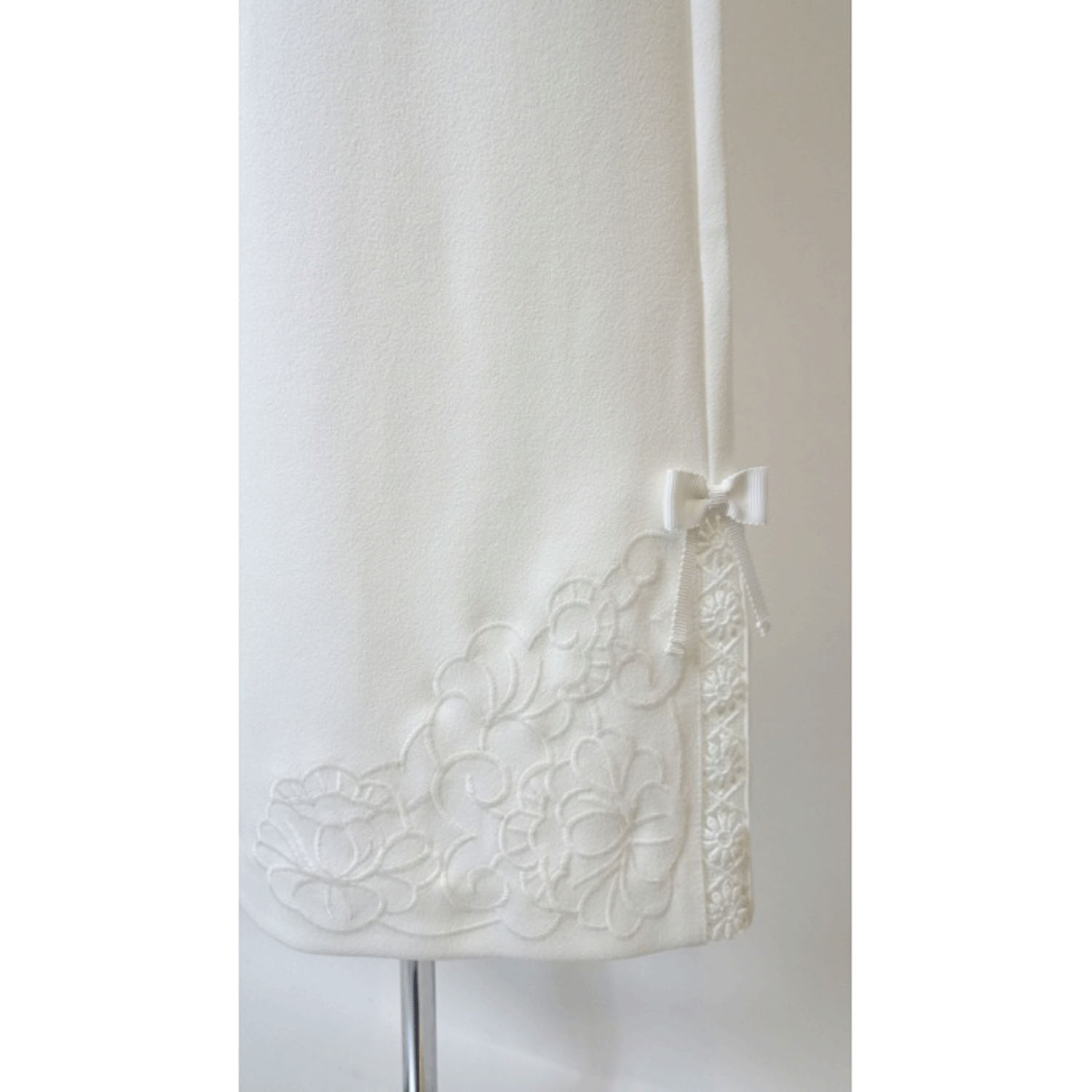 Super Beauty 裾サイド刺しゅう入りリボンデザインワイドパンツ - 画像7