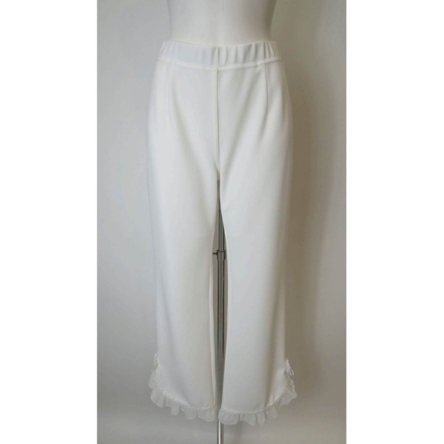 Super Beauty 裾シフォンフリル＆花モチーフ付パンツ - 画像7