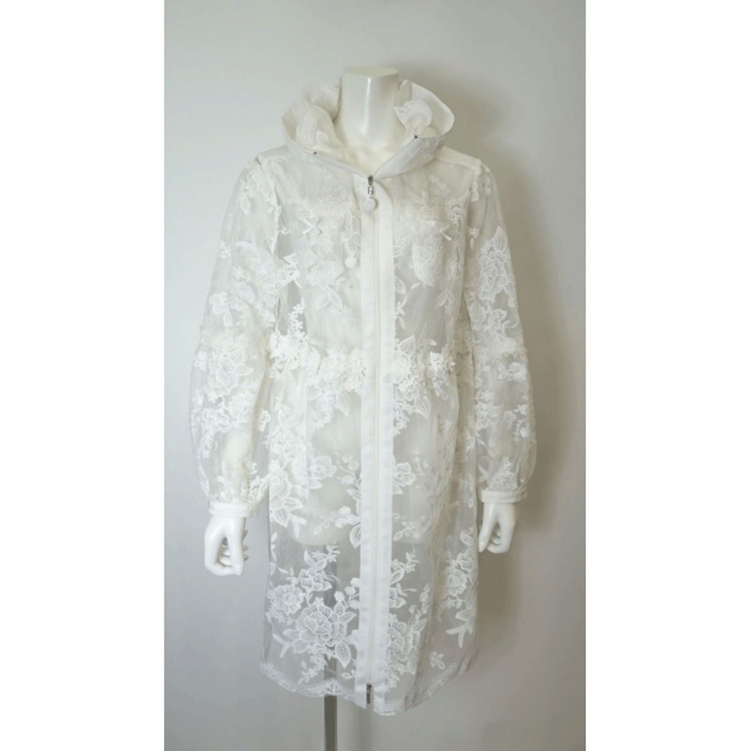 Super Beauty 花レース×刺しゅう透かし素材コート - 画像11