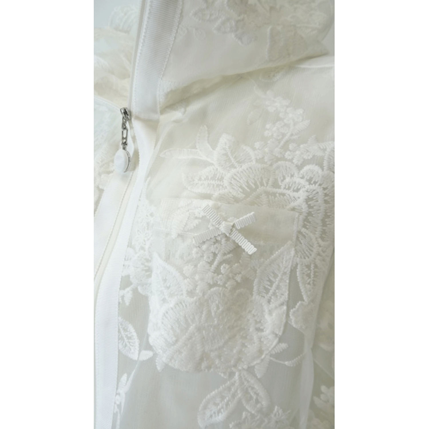 Super Beauty 花レース×刺しゅう透かし素材コート - 画像15