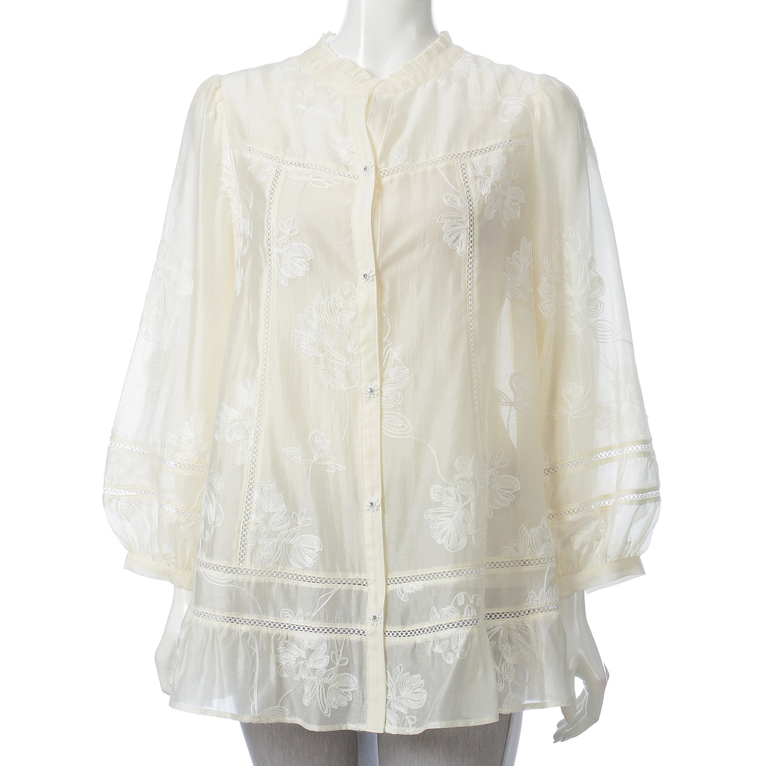 【LIVE ARCHIVE】Super Beauty 花刺しゅう入り パフ袖ブラウス - 画像2