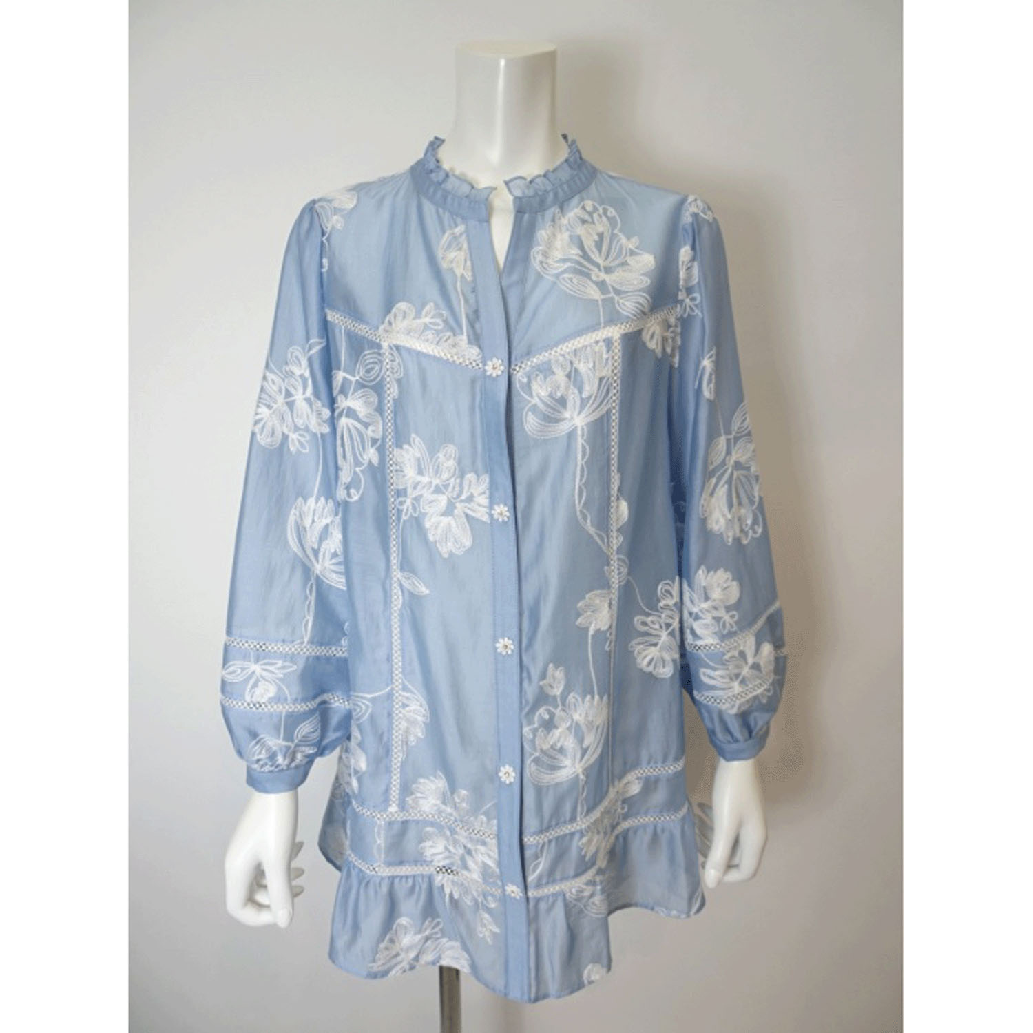 【LIVE ARCHIVE】Super Beauty 花刺しゅう入り パフ袖ブラウス - 画像11