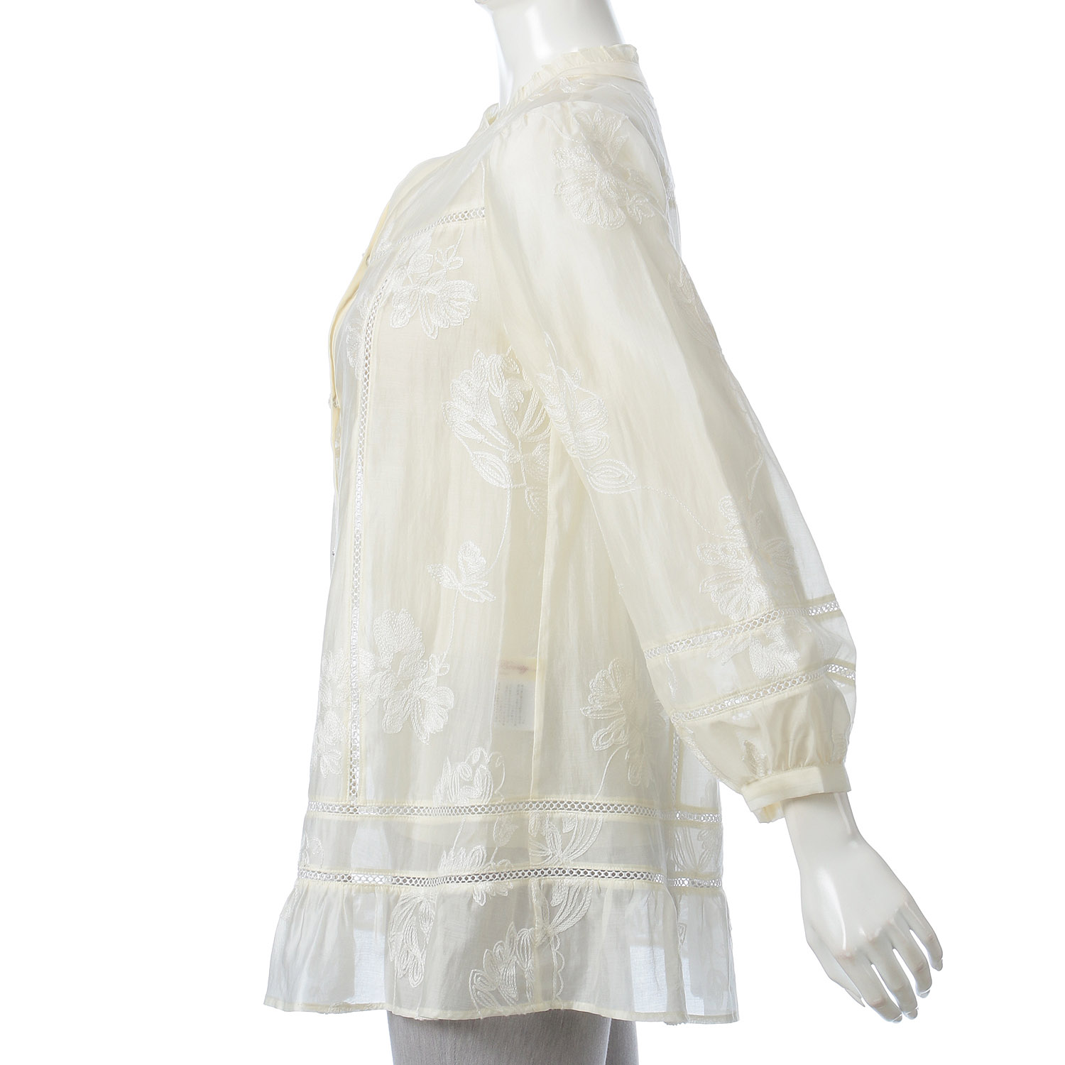 【LIVE ARCHIVE】Super Beauty 花刺しゅう入り パフ袖ブラウス - 画像3