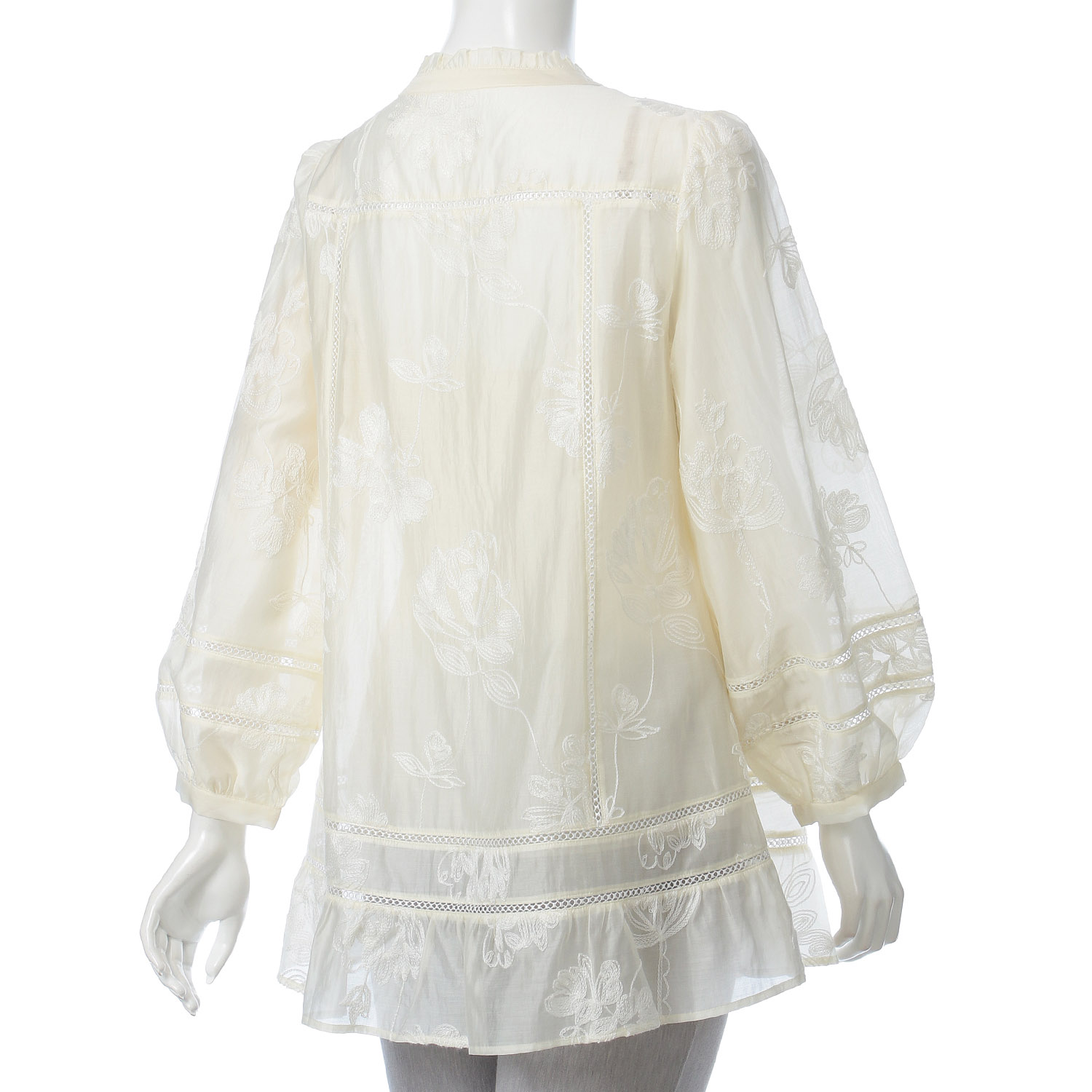 【LIVE ARCHIVE】Super Beauty 花刺しゅう入り パフ袖ブラウス - 画像4