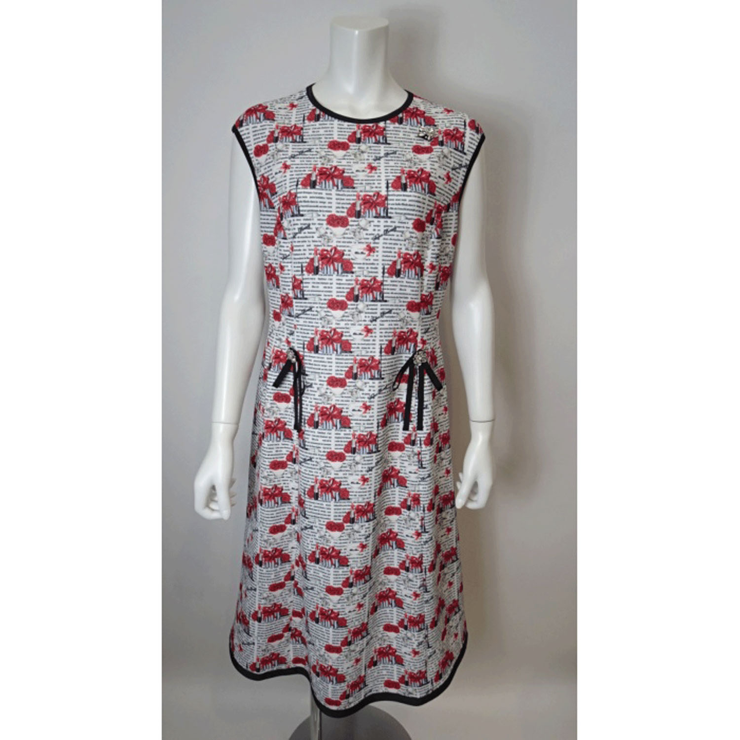 Super Beauty ギフトボックス×マグカッププリントフレンチスリーブワンピース - 画像2