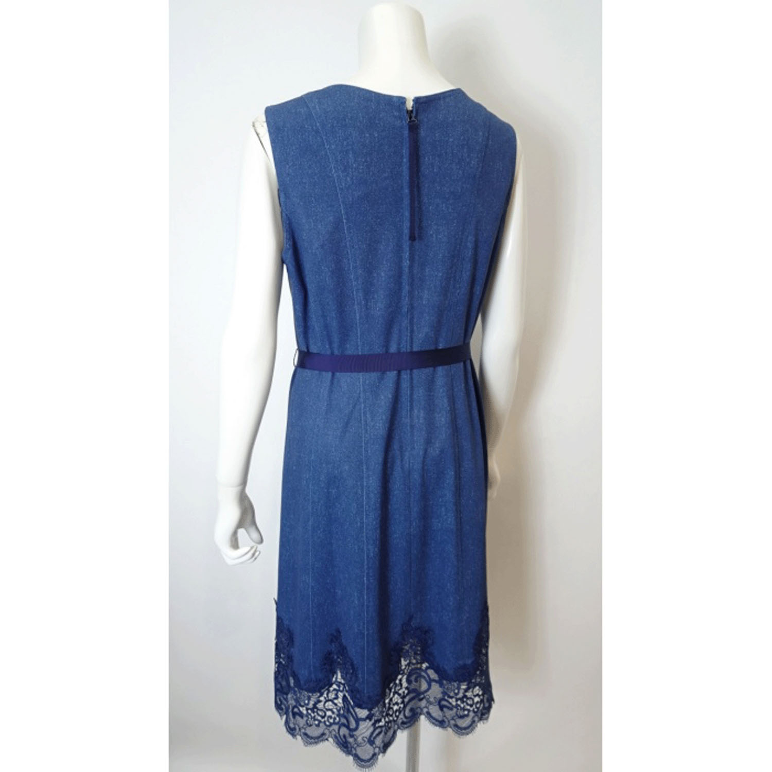 Super Beauty デニム風ノースリーブワンピース - 画像18