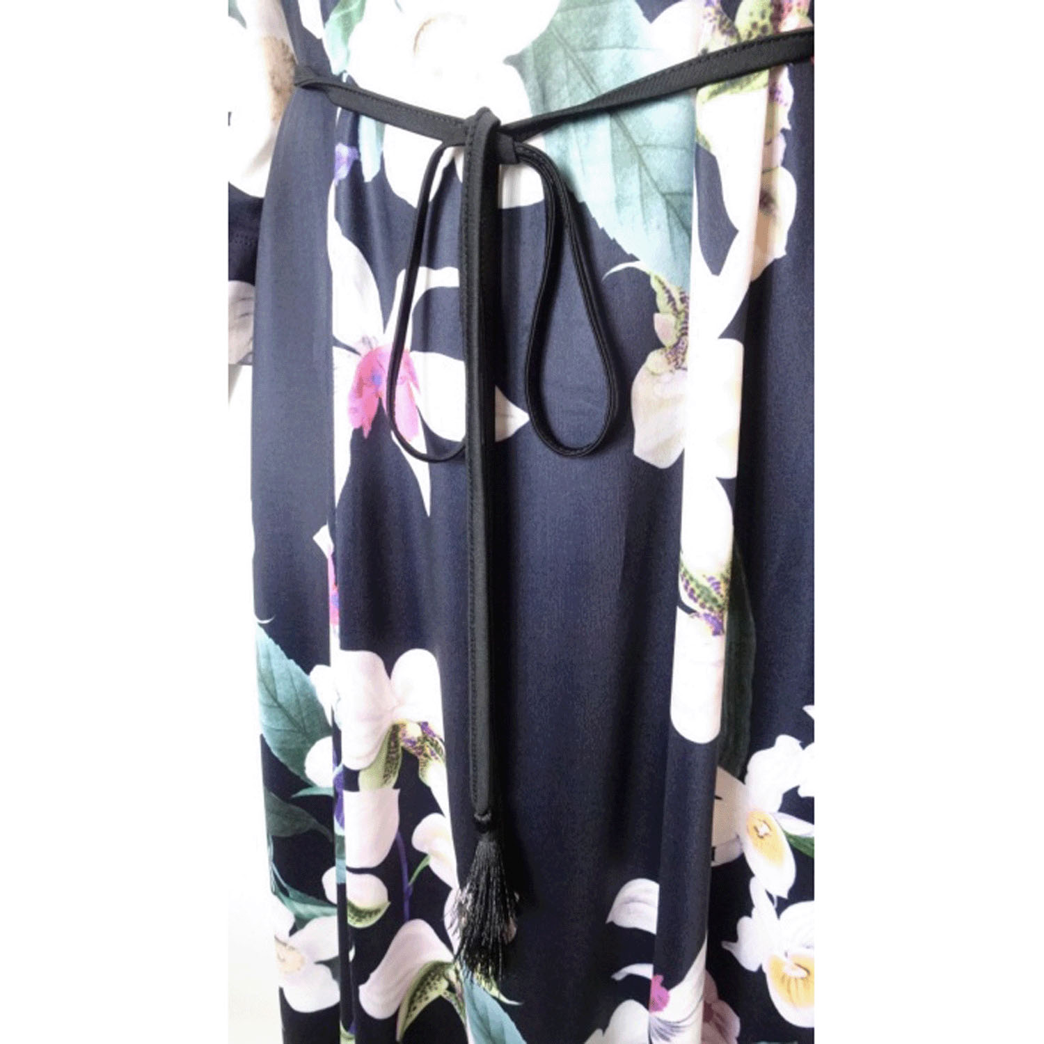 Super Beauty 大花プリント七分袖ワンピース - 画像19