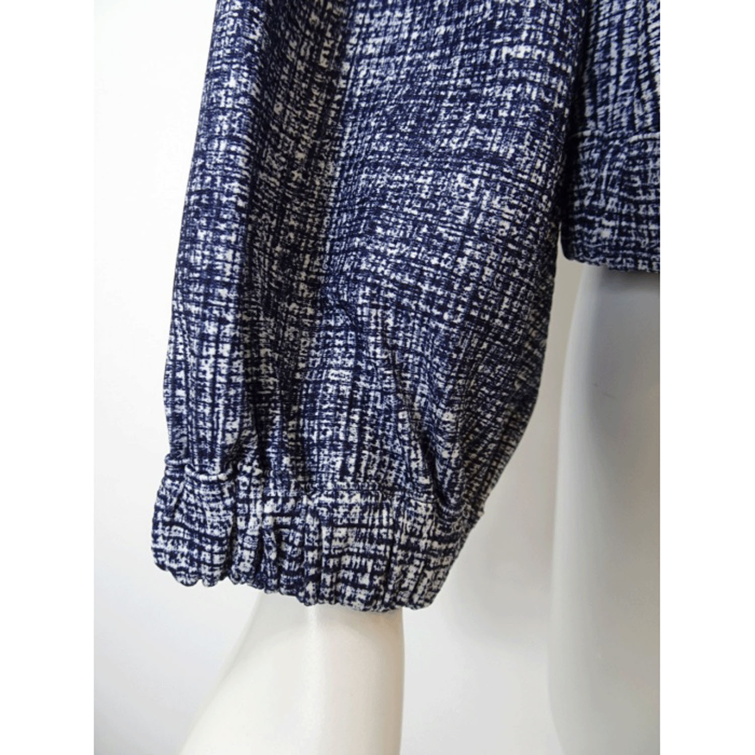 Super Beauty ジュエルボタン格子チェック柄プリント フード着脱式ジャケット - 画像19