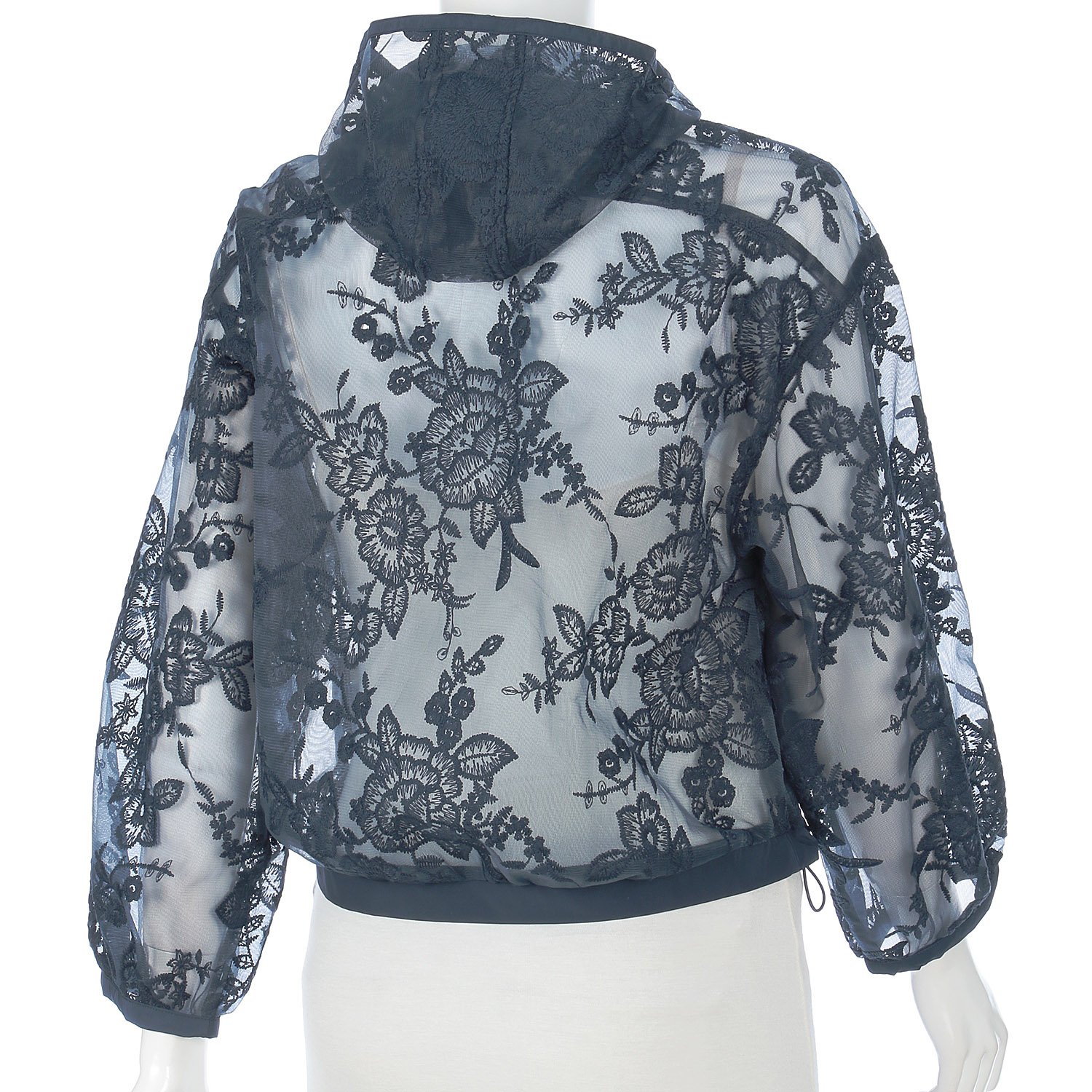 Super Beauty レース花モチーフ×刺しゅう入りジップアップジャケット - 画像16