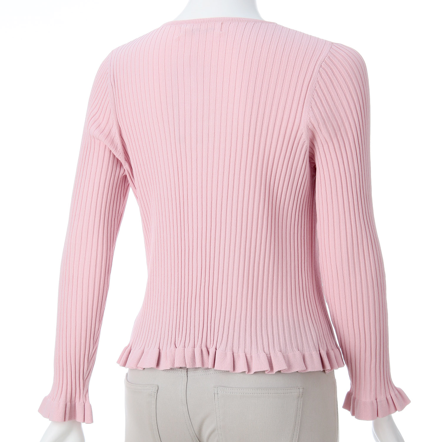 【LIVE ARCHIVE】Super Beauty 裾フリルリブ編みニットカーディガン - 画像13