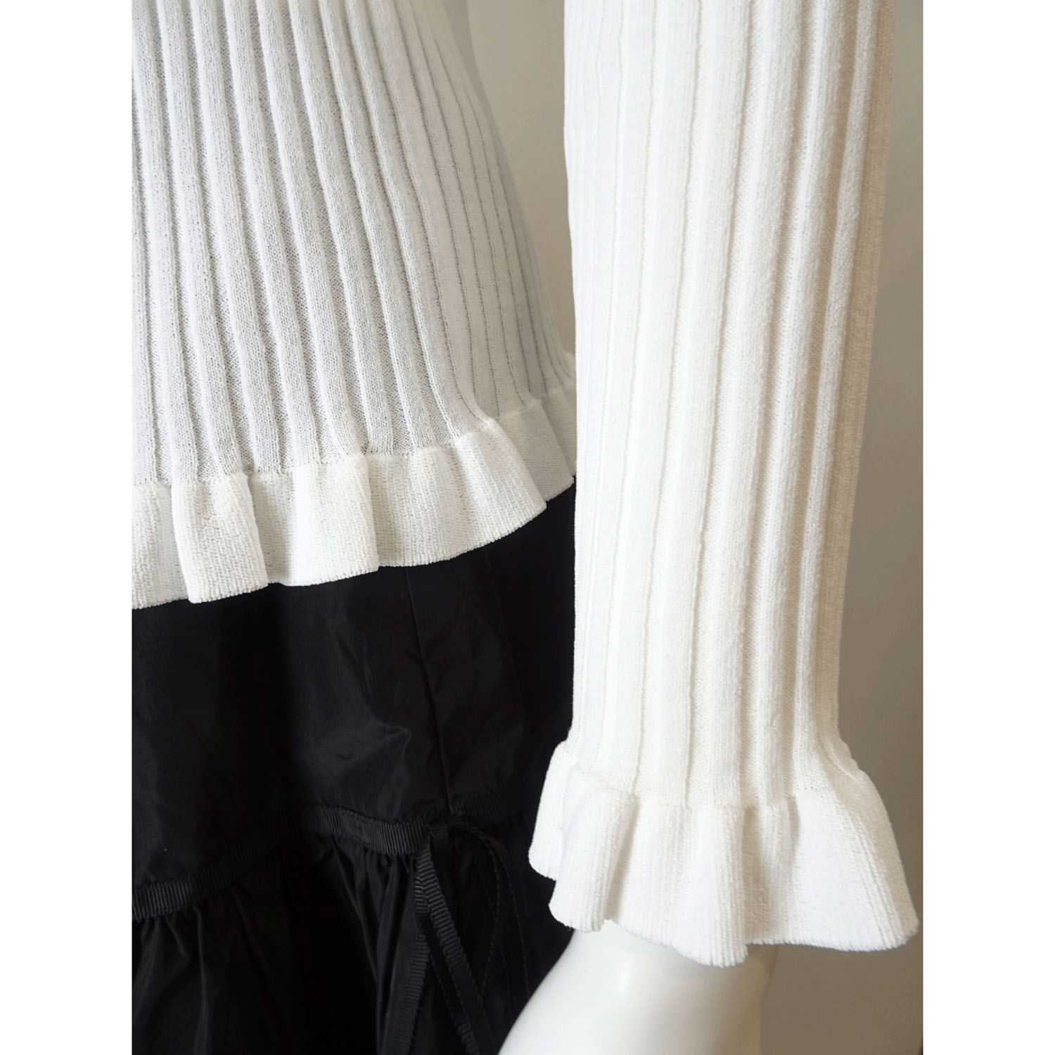 【LIVE ARCHIVE】Super Beauty 裾フリルリブ編みニットカーディガン - 画像8