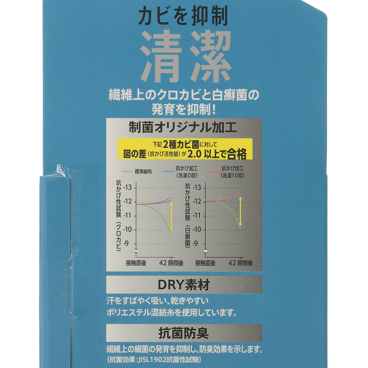 【満足】 靴下 清潔 DRY 5本指 - 画像3