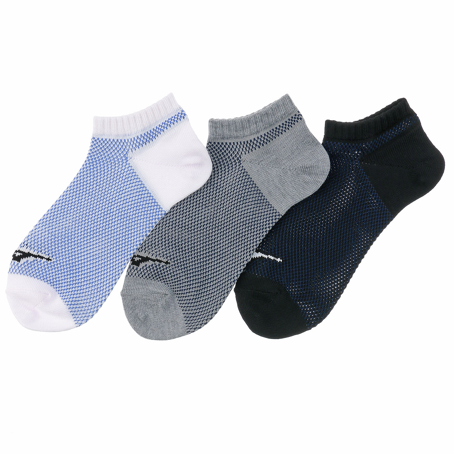 3足組メッシュアンクル丈ソックス - 画像3