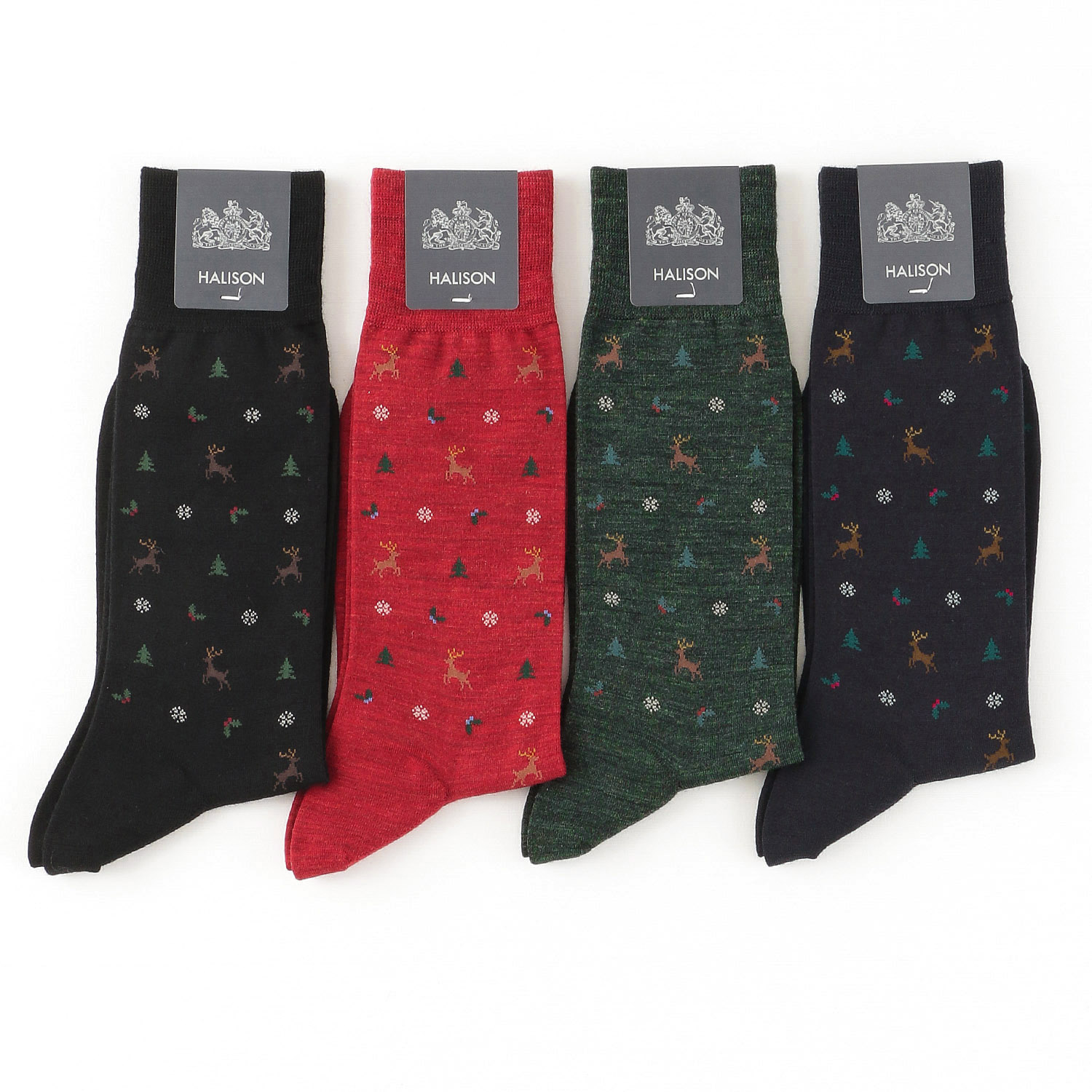 HALISON ファインメリノ ウインターモチーフ ソックス