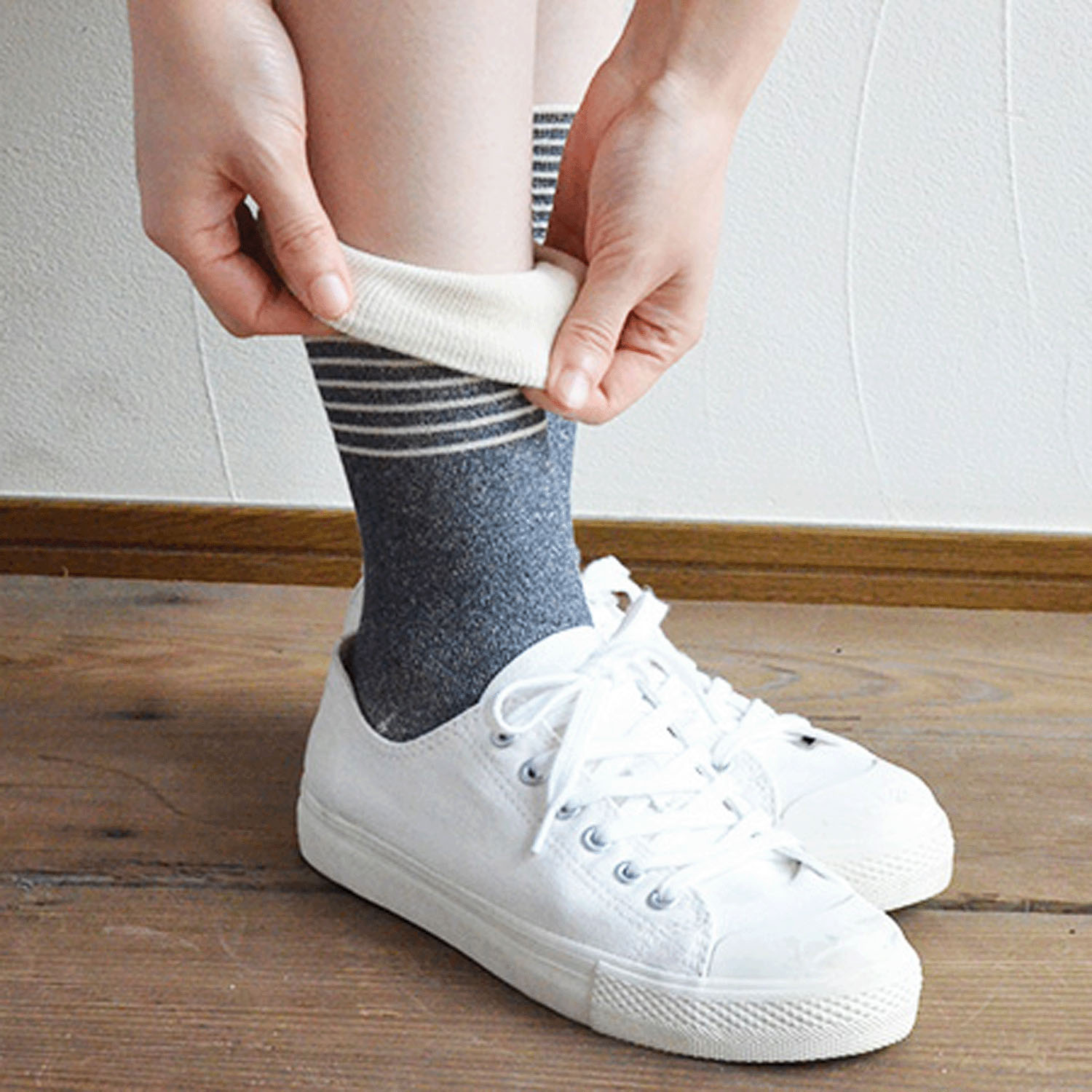 天衣無縫 いつもソックスボーダー Lサイズ - 画像7