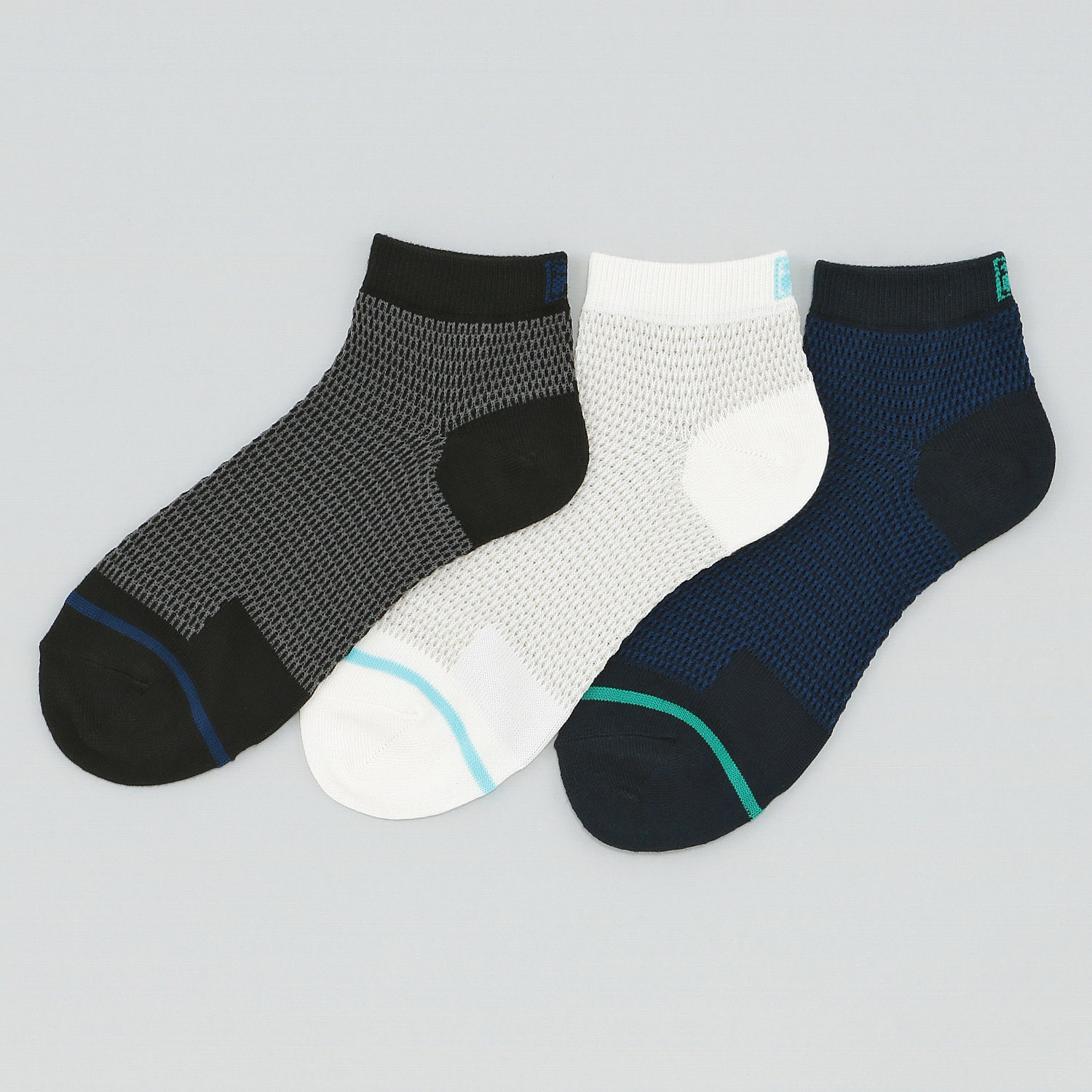 FILA 3足組ビッグメッシュショートソックス 紳士